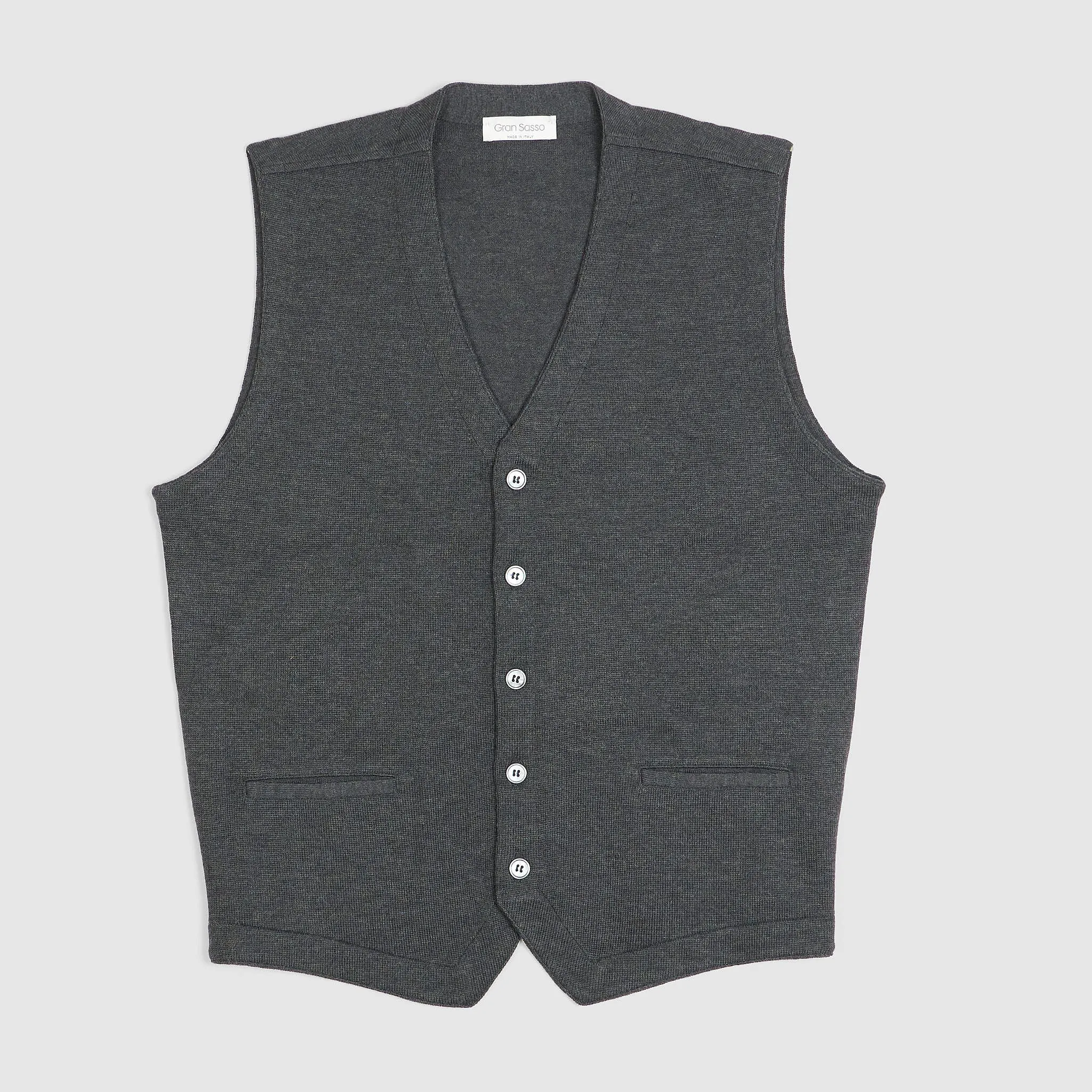 Gran Sasso Merino Wool Vest sold by DeeCee style