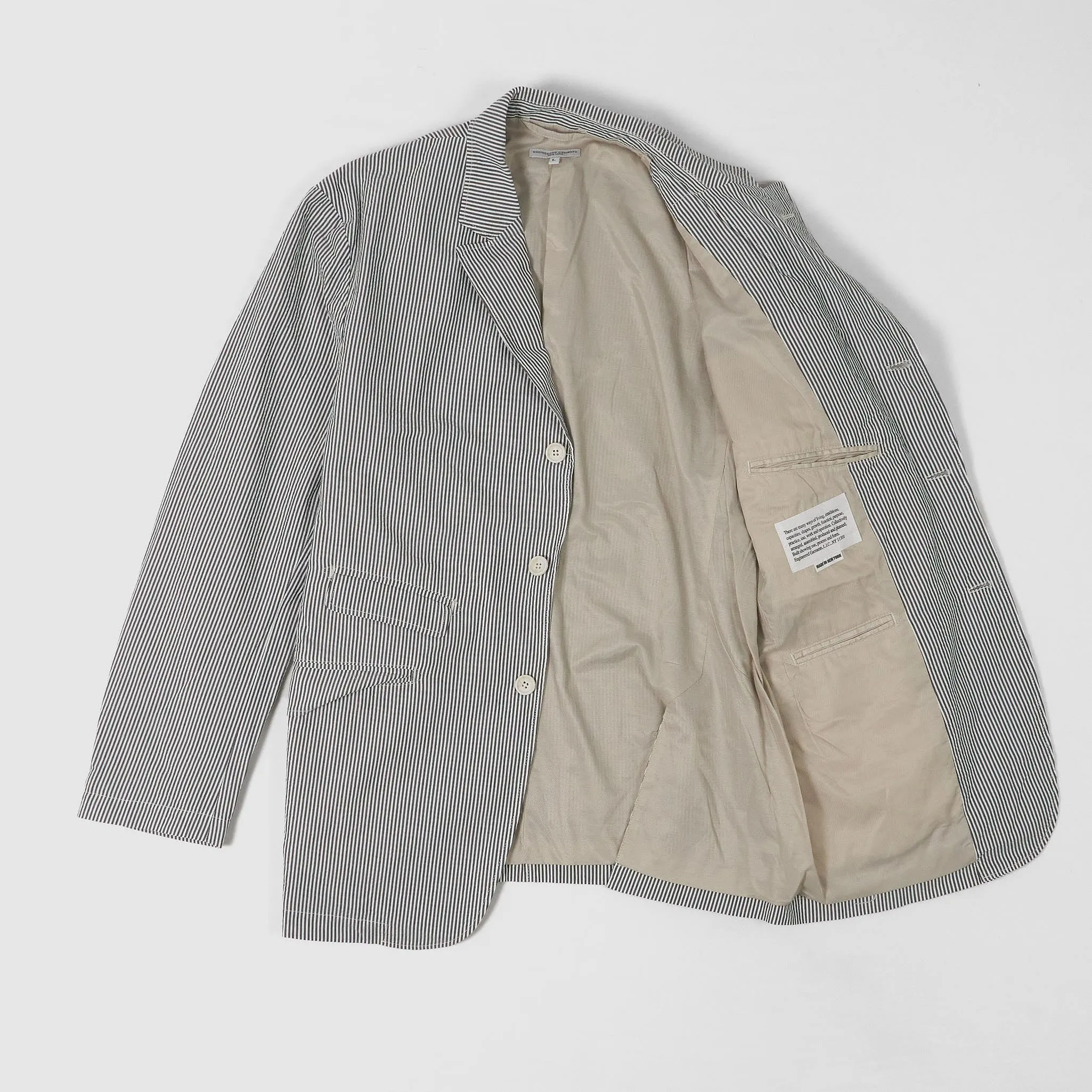 Engineered Garment Andover Seersucker Striped Blazer sold by DeeCee style product image thumbnail 2