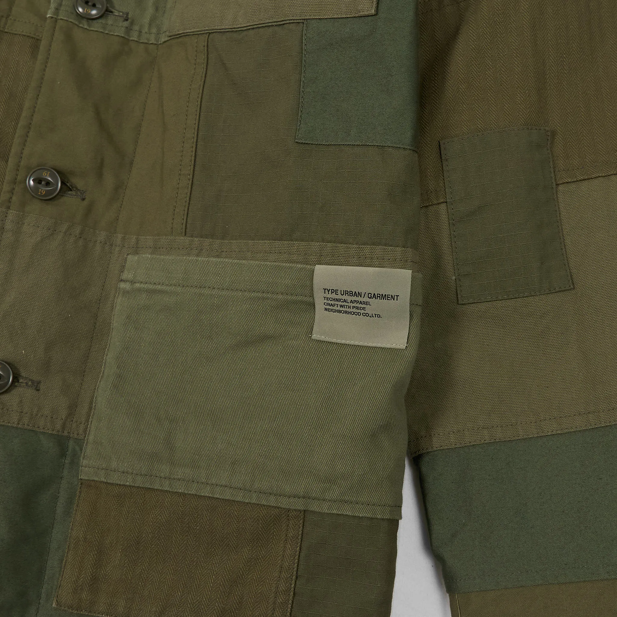 Neighborhood Patchwork Military Jacket sold by DeeCee style product image thumbnail 3