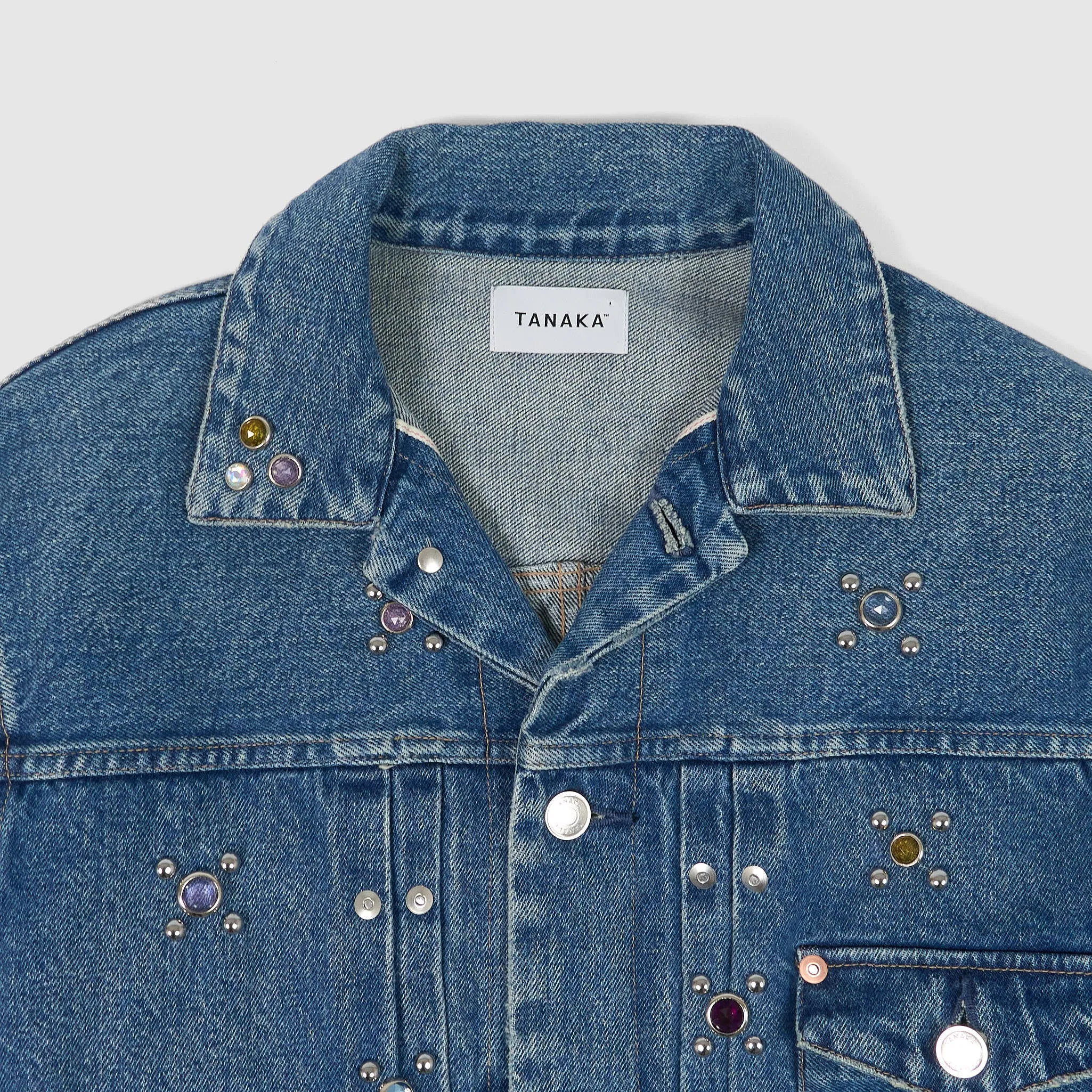 Tanaka NY TYO Ladies Studded Kaihara Denim Jacket sold by DeeCee style product image thumbnail 5