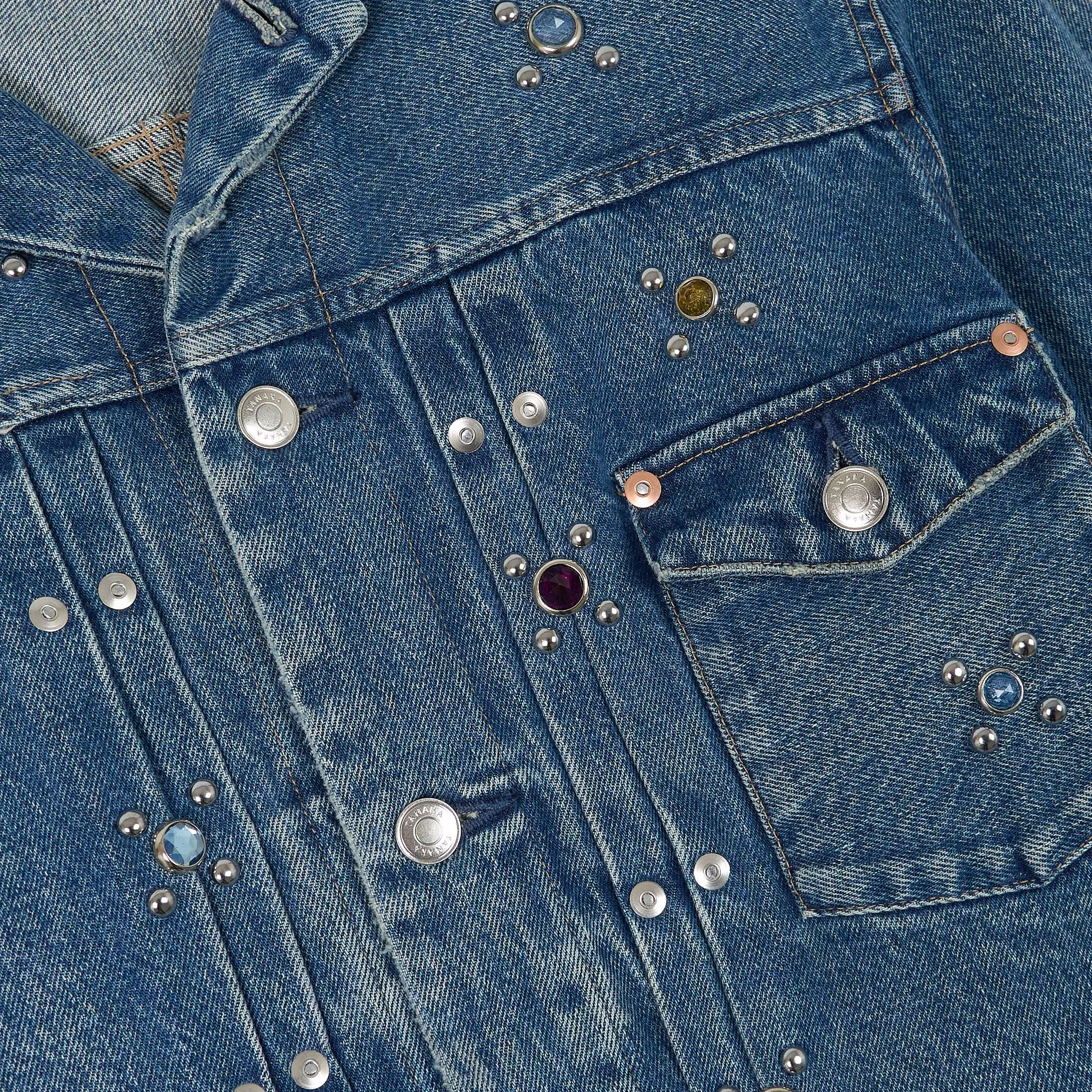 Tanaka NY TYO Ladies Studded Kaihara Denim Jacket sold by DeeCee style product image thumbnail 3