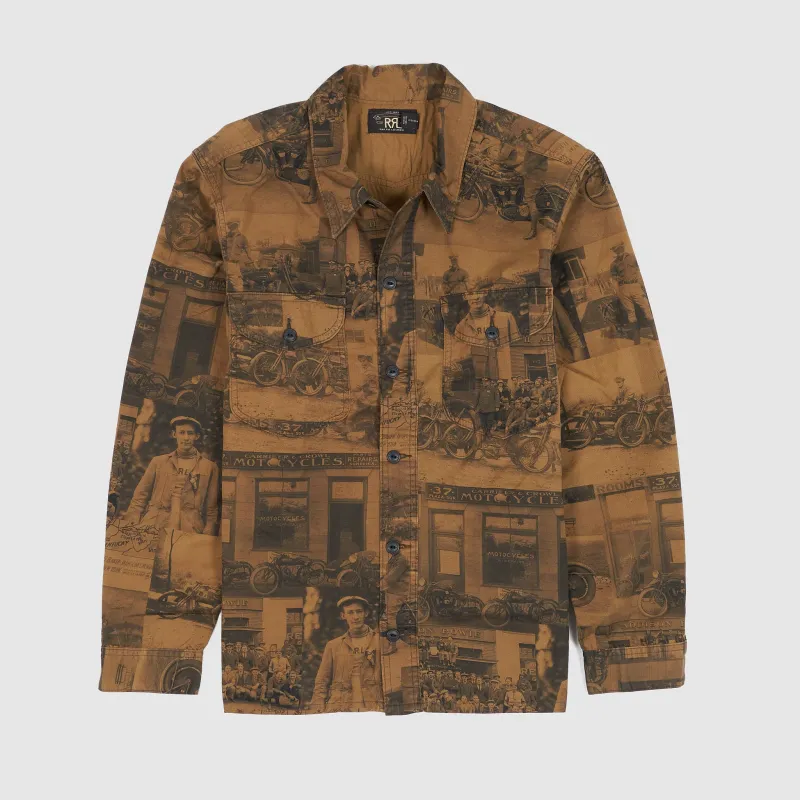 Double RL Motorbike Vintage Inspired Overshirt made by Double RL