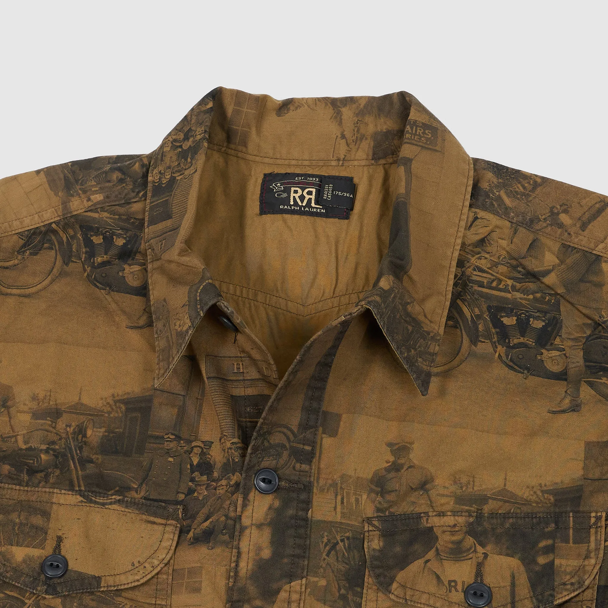 Double RL Motorbike Vintage Inspired Overshirt sold by DeeCee style product image thumbnail 4