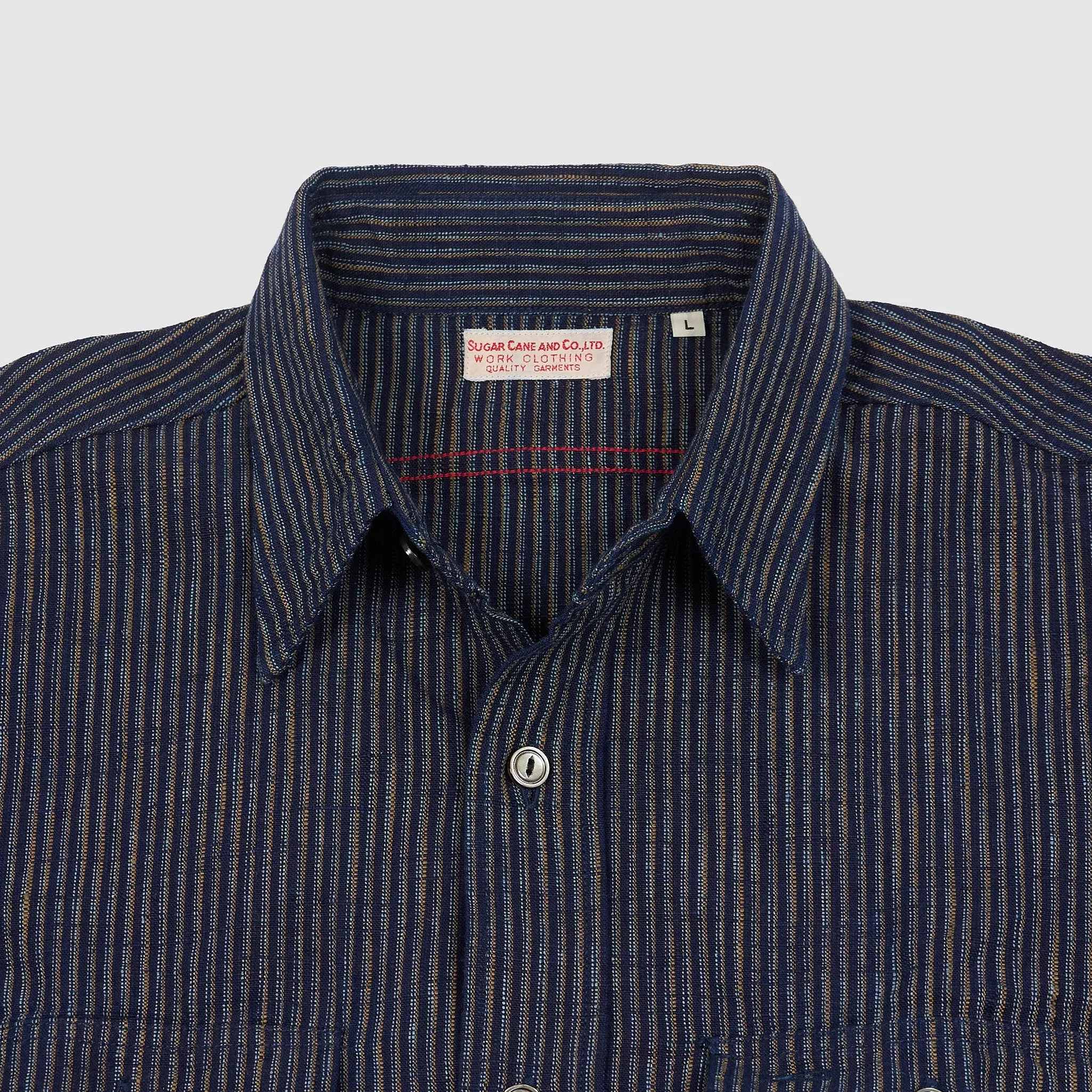 Sugar Cane 2-Pocket Striped Shirt sold by DeeCee style product image thumbnail 3