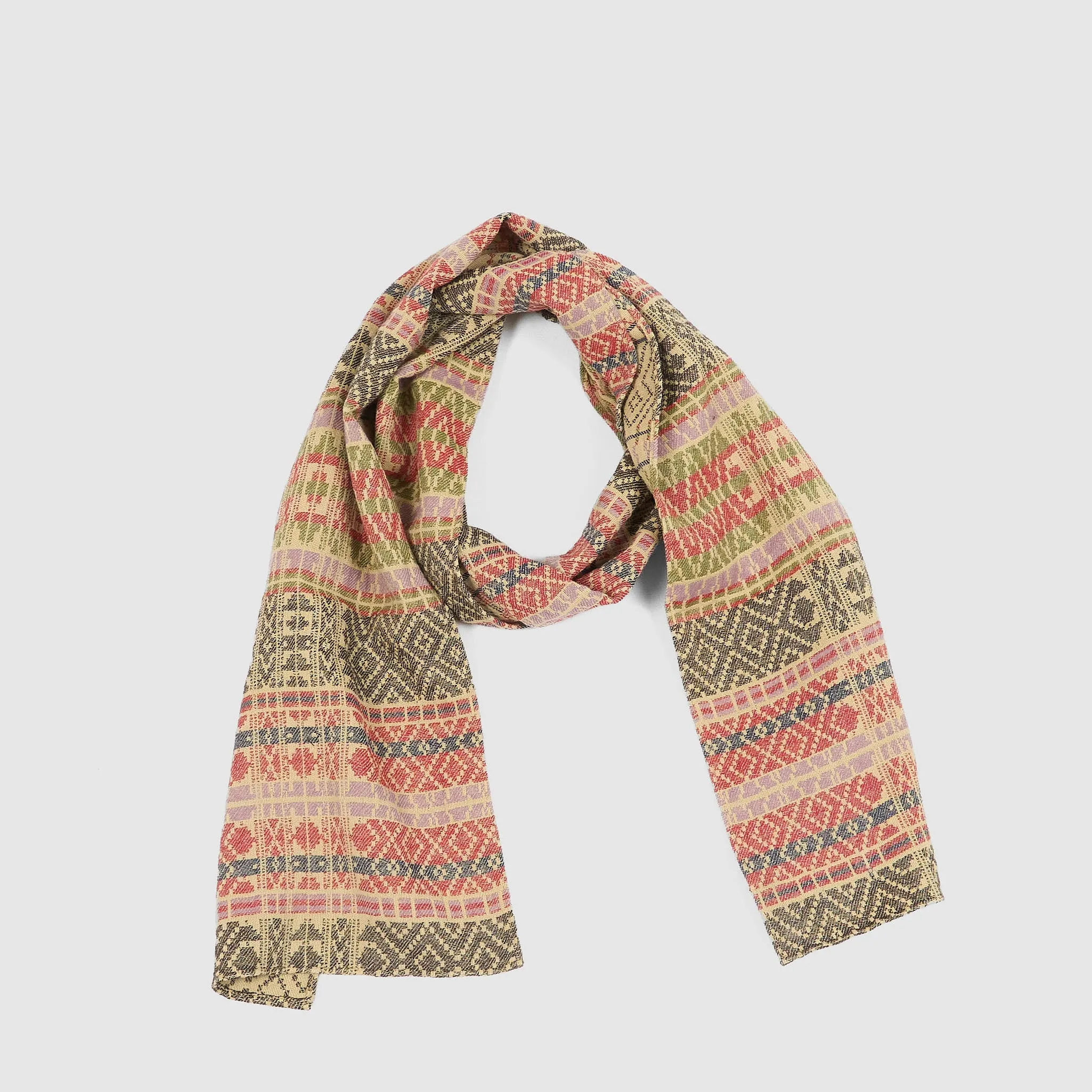 Double RL Jacquard Scarf Pure Cashmere sold by DeeCee style product image thumbnail 2