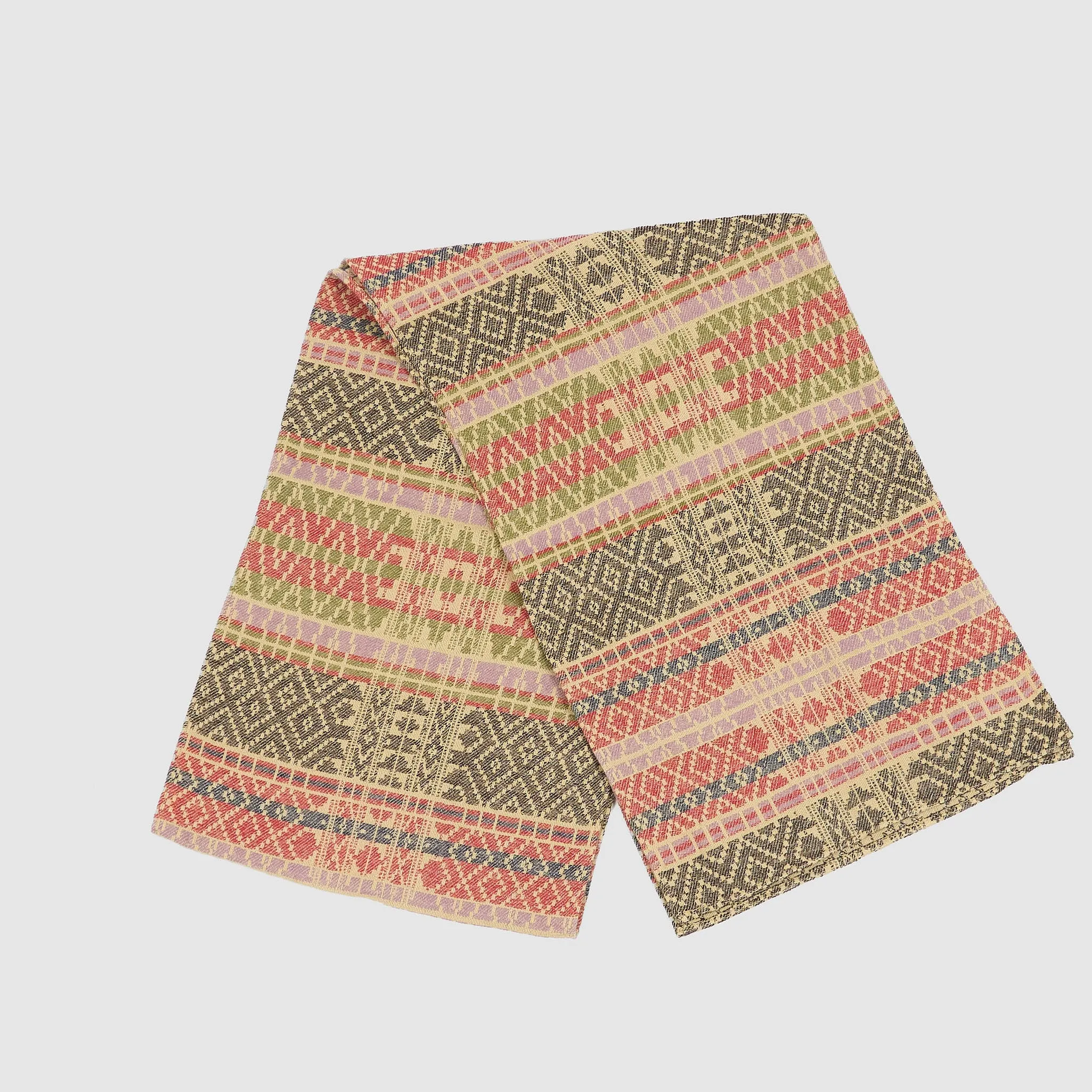 Double RL Jacquard Scarf Pure Cashmere sold by DeeCee style