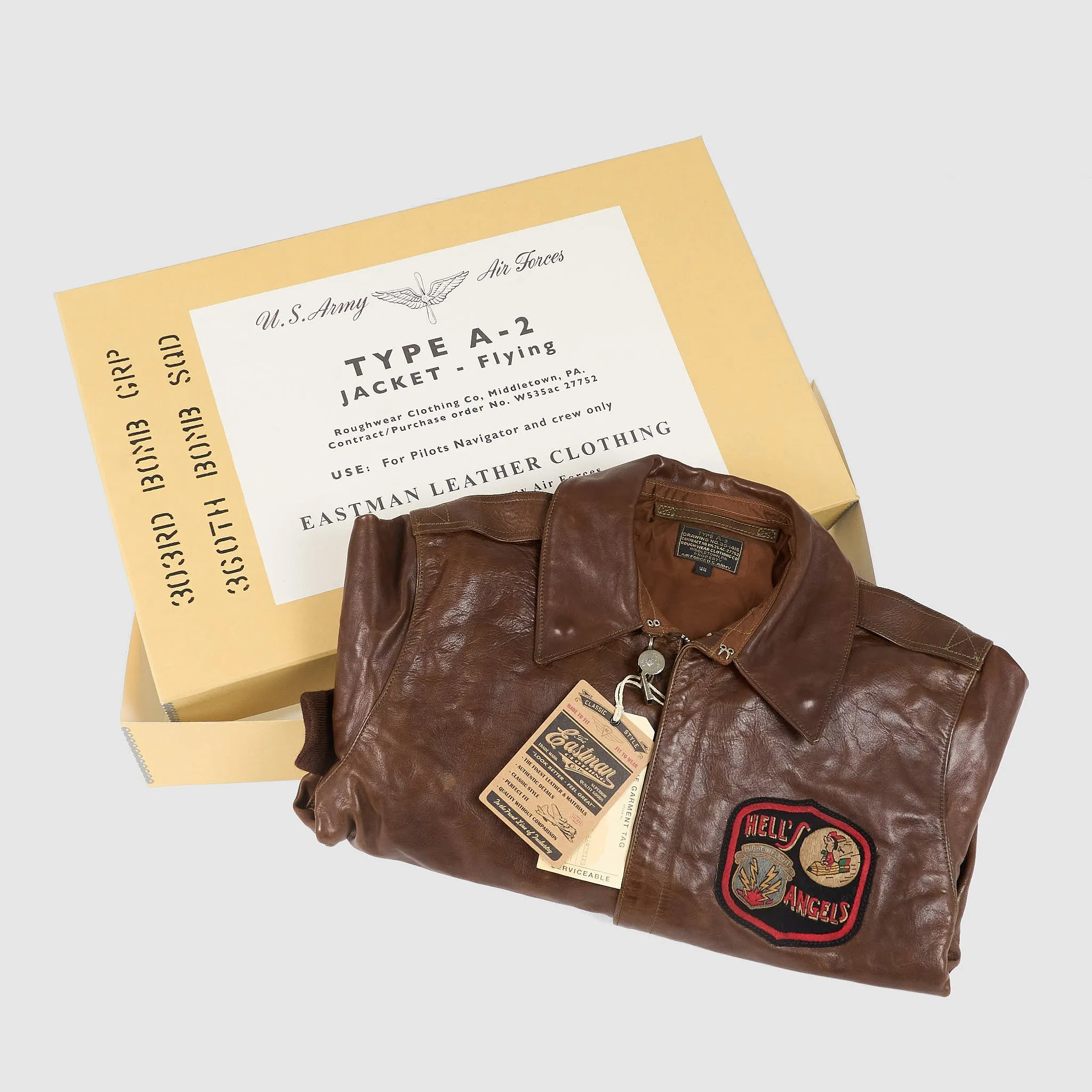 Eastman Leather Clothing A-2 Hell's Angels Leather Jacket sold by DeeCee style product image thumbnail 4