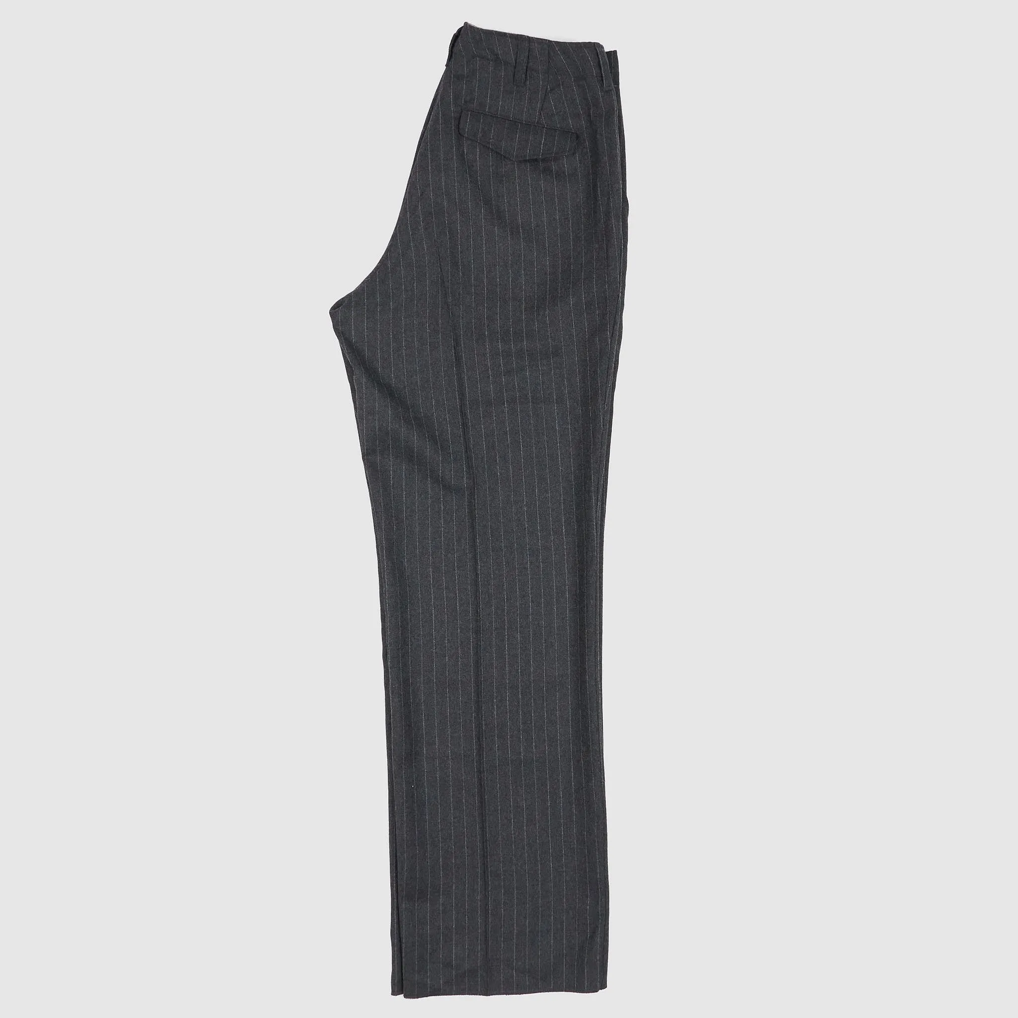 Black Sign Chalk Stripe Officer Merino Wool Pants sold by DeeCee style product image thumbnail 2