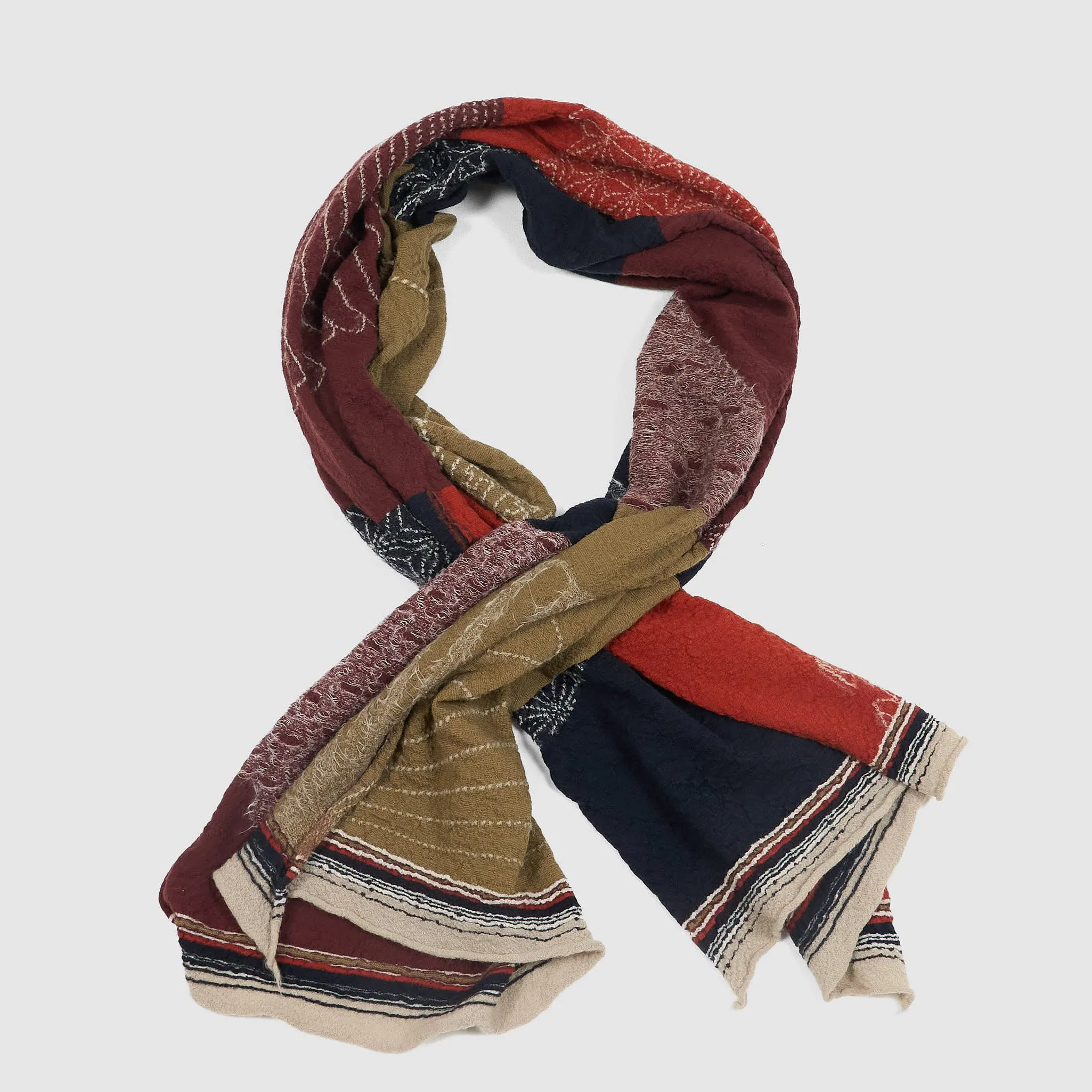 Kapital Compressed Wool Scarf Nazca Lines sold by DeeCee style