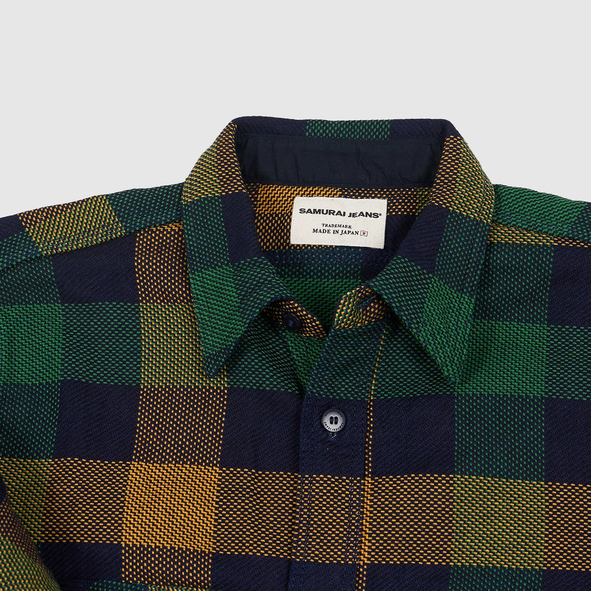 Samurai Jeans Heavyweight Cotton Check Overshirt sold by DeeCee style product image thumbnail 3