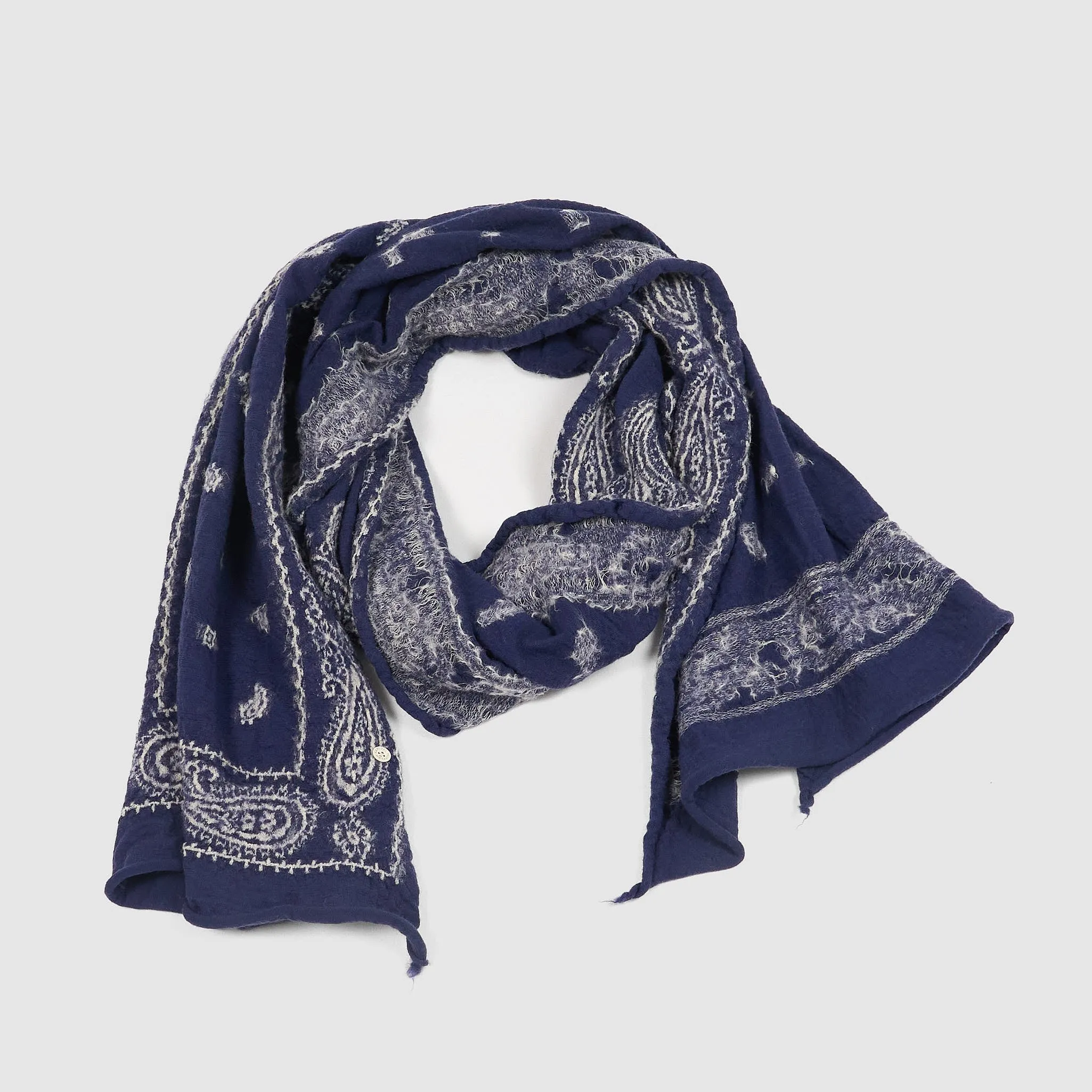 Kapital Fulling Paisley Bandana Wool Scarfs sold by DeeCee style product image thumbnail 4