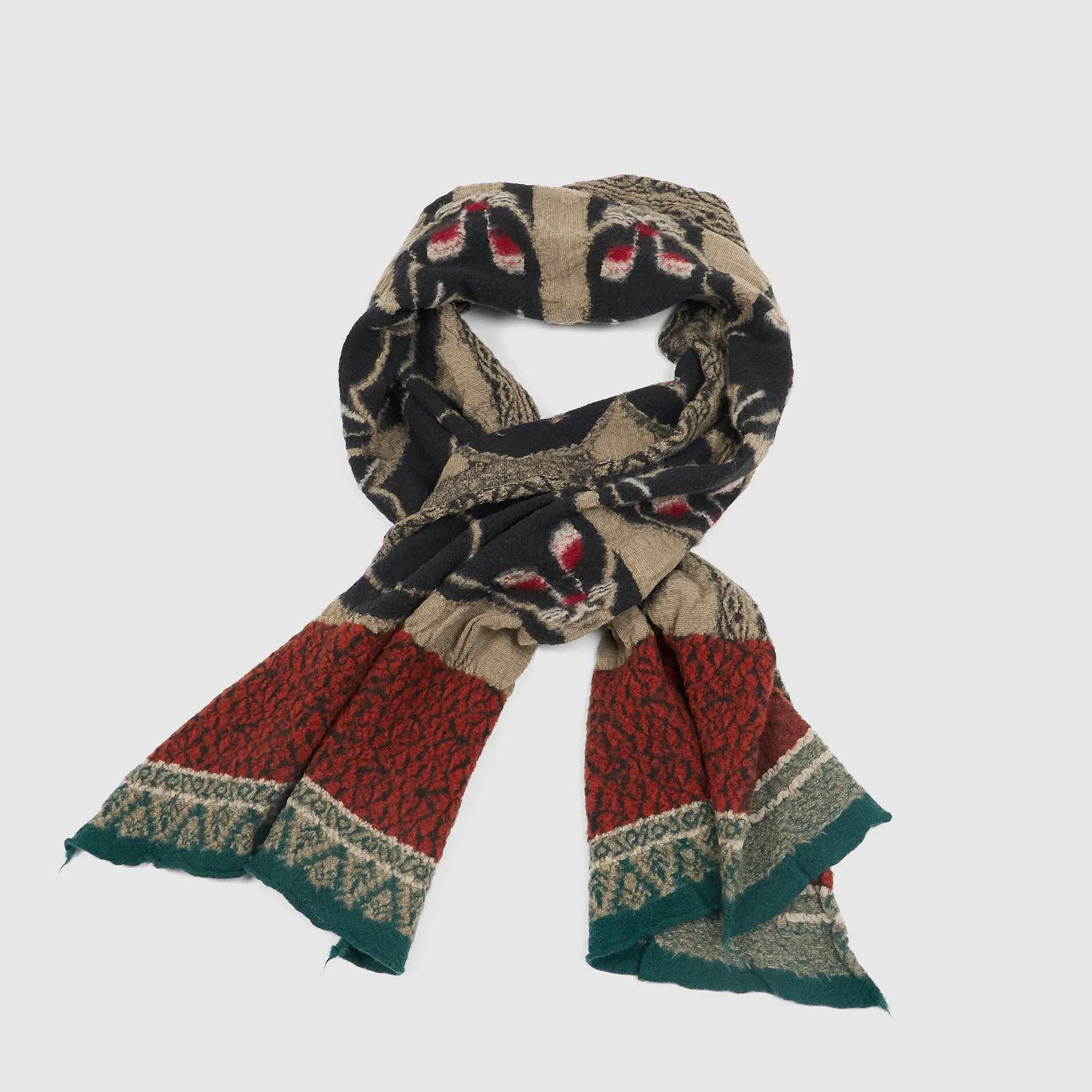 Kapital Bagdad Cat Wool Scarfs sold by DeeCee style