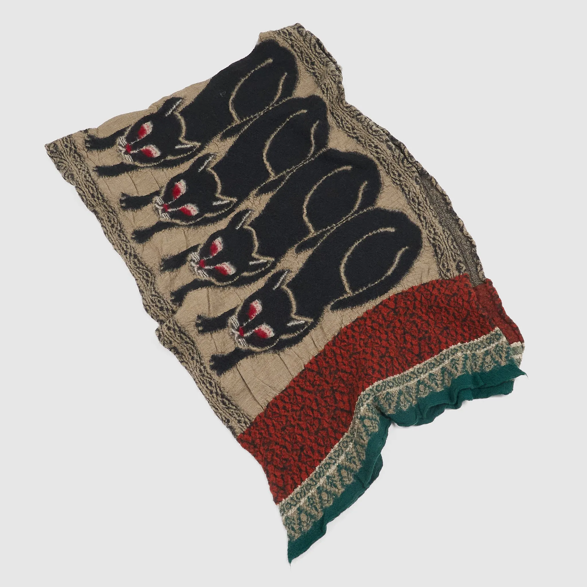 Kapital Bagdad Cat Wool Scarfs sold by DeeCee style product image thumbnail 4