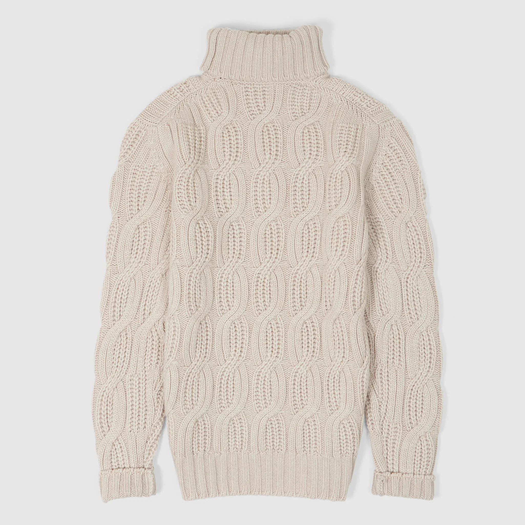 Gran Sasso Roll Neck Cable Knit Pure Cashmere Pullover sold by DeeCee style product image thumbnail 2