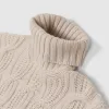 Gran Sasso Roll Neck Cable Knit Pure Cashmere Pullover sold by DeeCee style