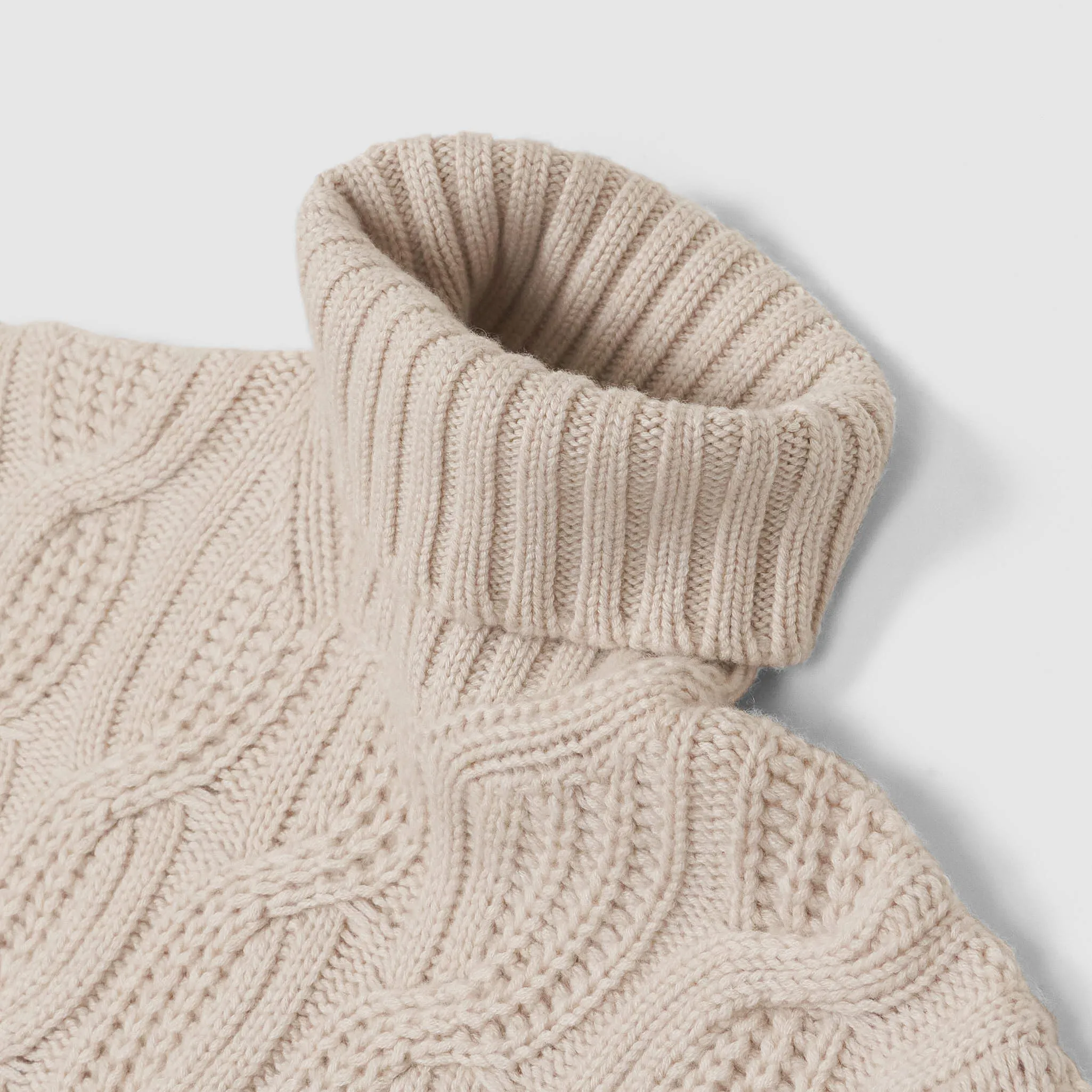 Gran Sasso Roll Neck Cable Knit Pure Cashmere Pullover sold by DeeCee style product image thumbnail 3
