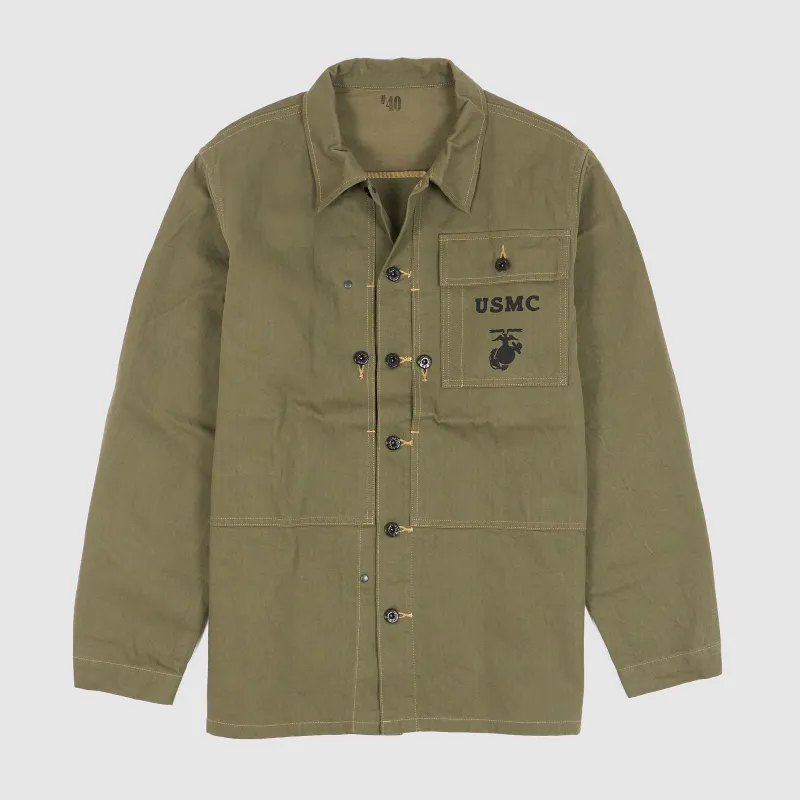Buzz Rickson`s Herringbone Overshirt USMC sold by DeeCee style
