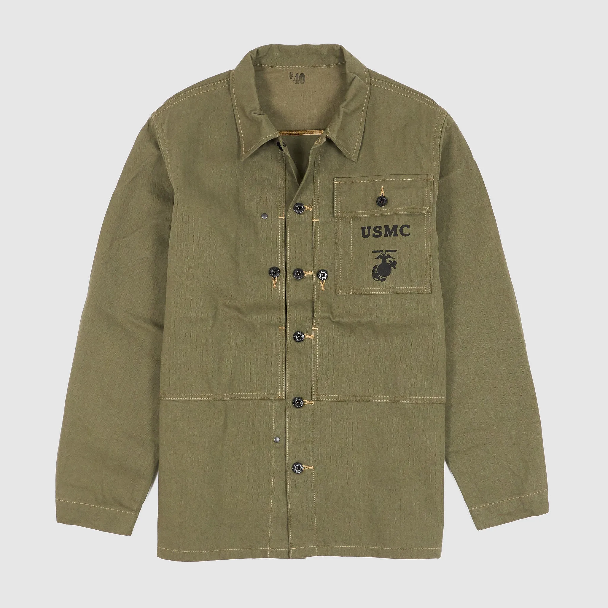 Buzz Rickson`s Herringbone Overshirt USMC sold by DeeCee style