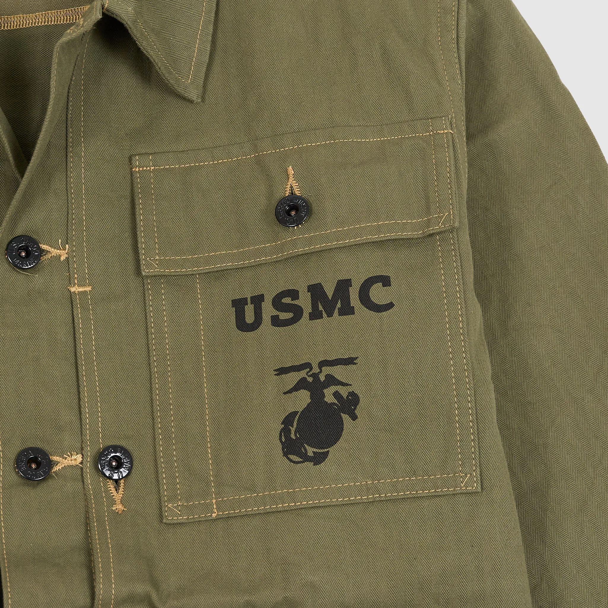 Buzz Rickson`s Herringbone Overshirt USMC sold by DeeCee style product image thumbnail 3