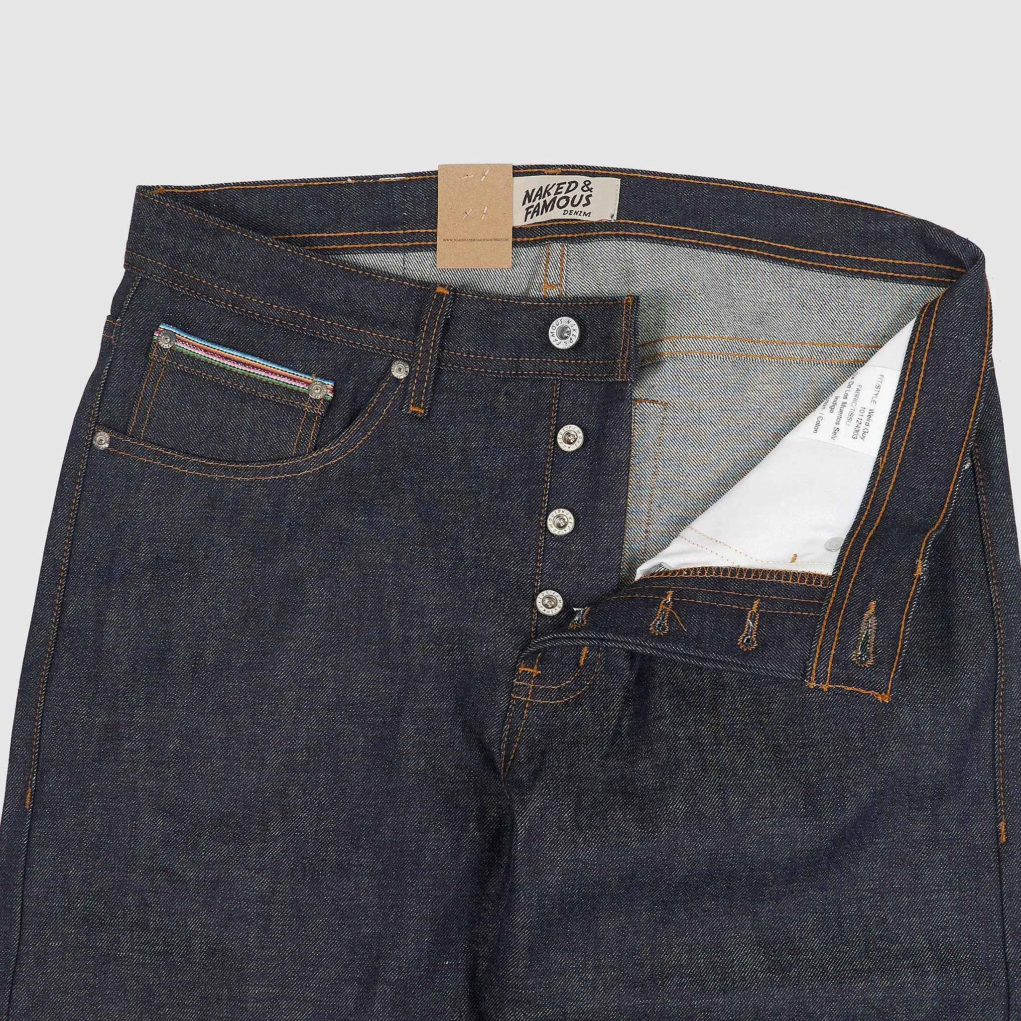 Naked & Famous Weird Guy Dia De Los Muertos Jeans sold by DeeCee style product image thumbnail 4