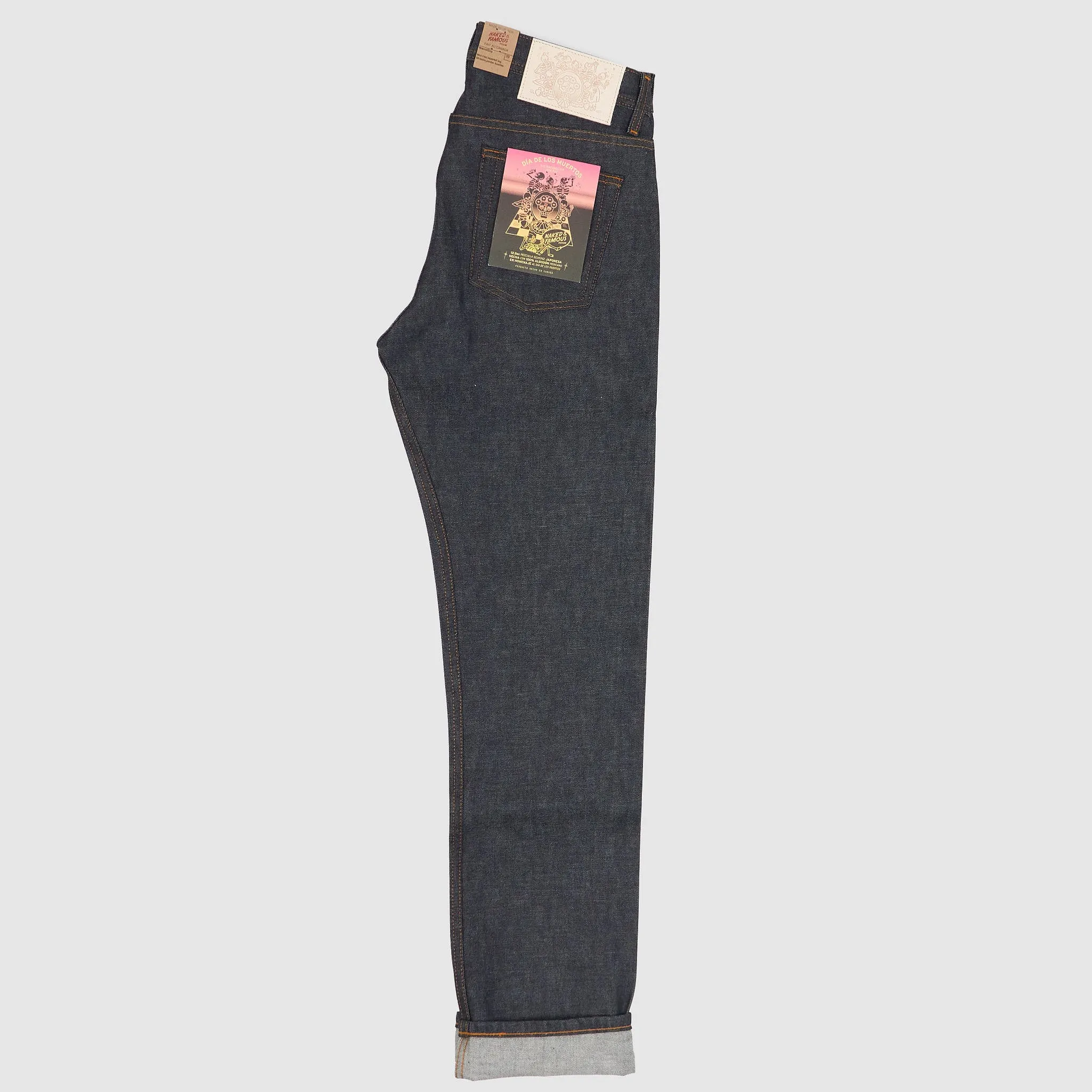 Naked & Famous Weird Guy Dia De Los Muertos Jeans sold by DeeCee style product image thumbnail 3
