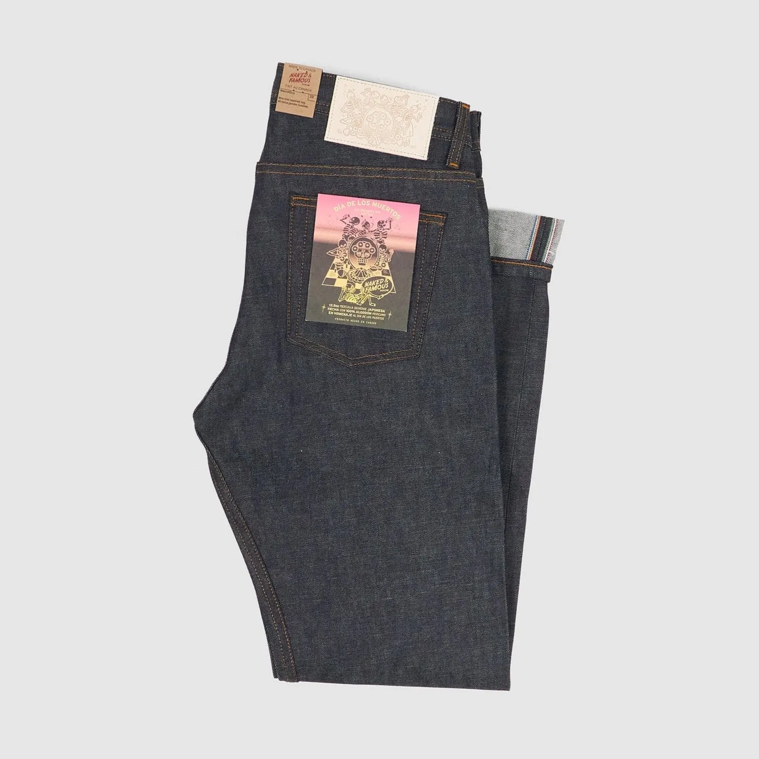 Naked & Famous Weird Guy Dia De Los Muertos Jeans sold by DeeCee style product image thumbnail 2