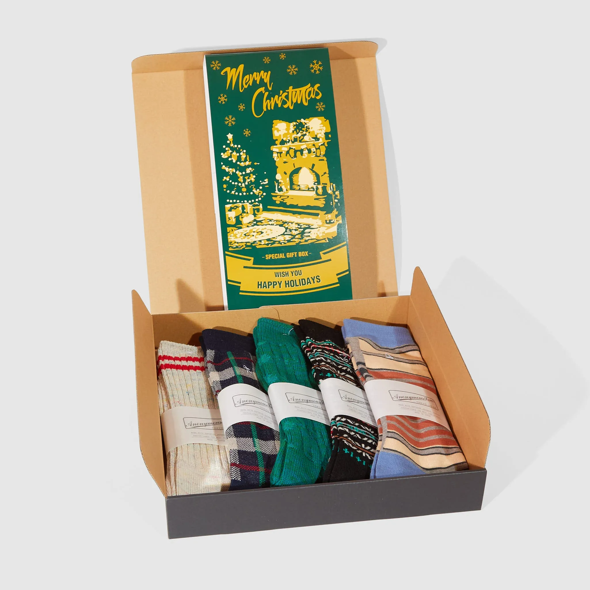 Anonymous Ism Special Christmas Gift Box Five Pairs Of Socks sold by DeeCee style