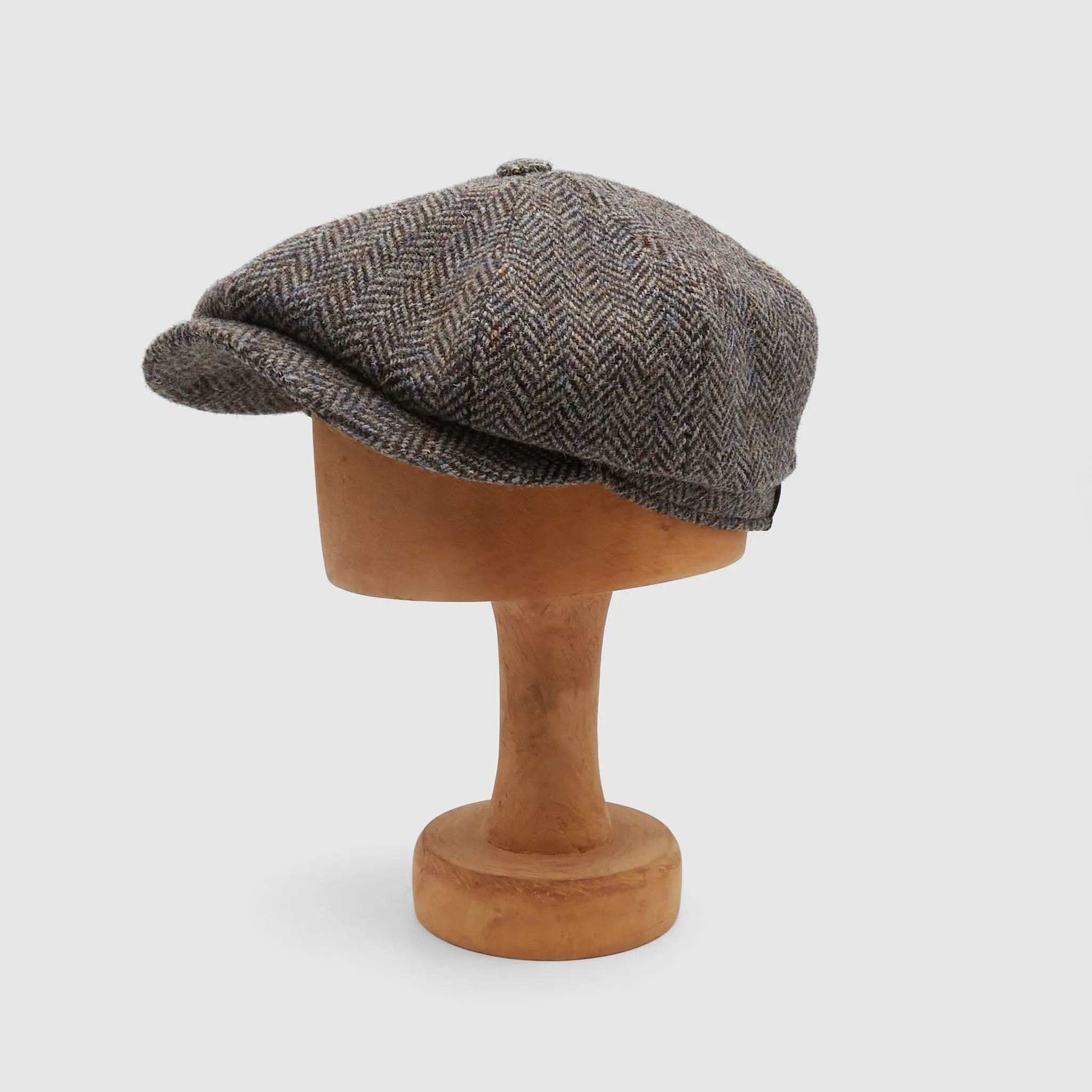 Stetson Herringbone Harris Tweed News Boy Hat sold by DeeCee style