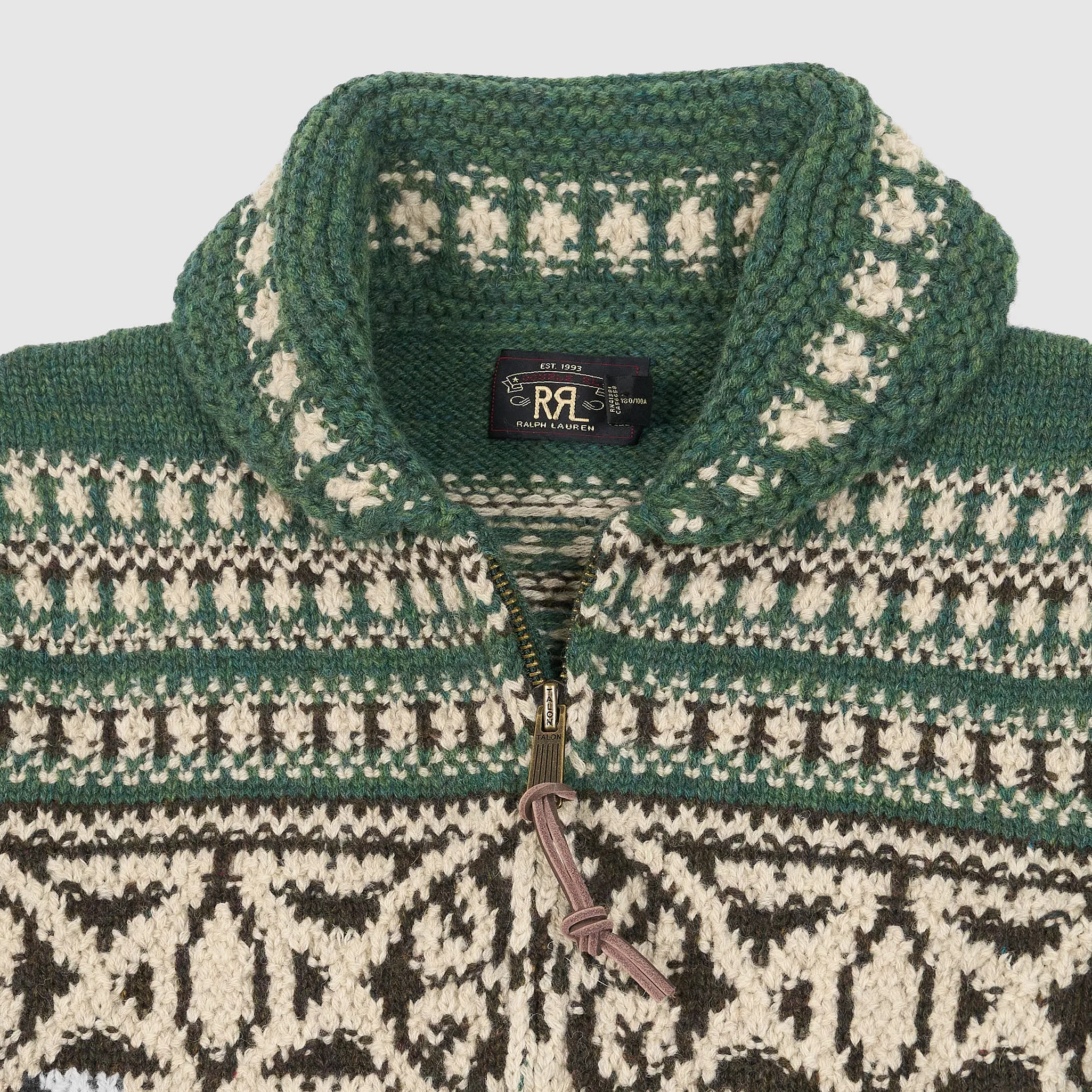 Double RL Genderless Knitted Full Zip Shawl Cardigan sold by DeeCee style product image thumbnail 4