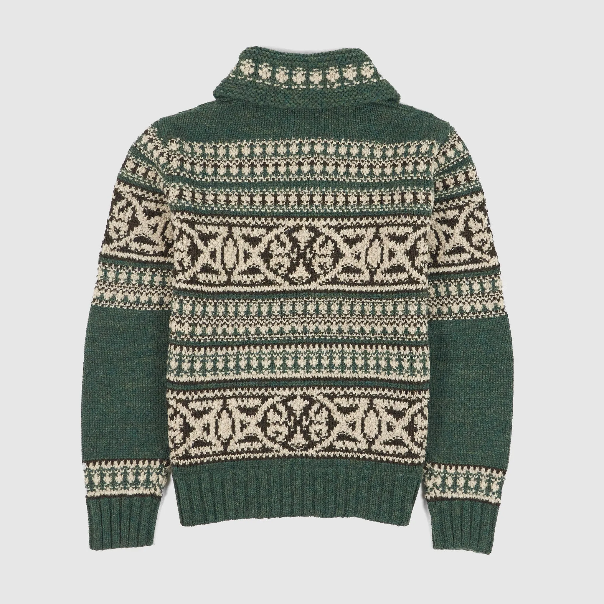 Double RL Genderless Knitted Full Zip Shawl Cardigan sold by DeeCee style product image thumbnail 2