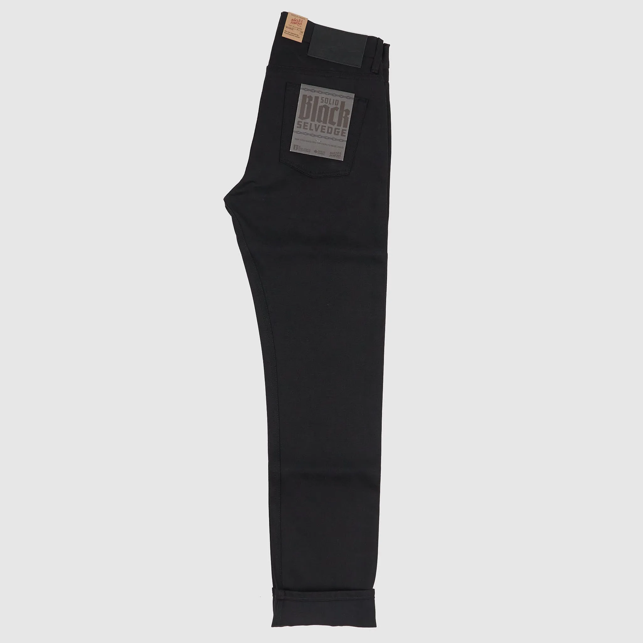 Naked & Famous Denim 5P Weird Guy Solid Black sold by DeeCee style product image thumbnail 2
