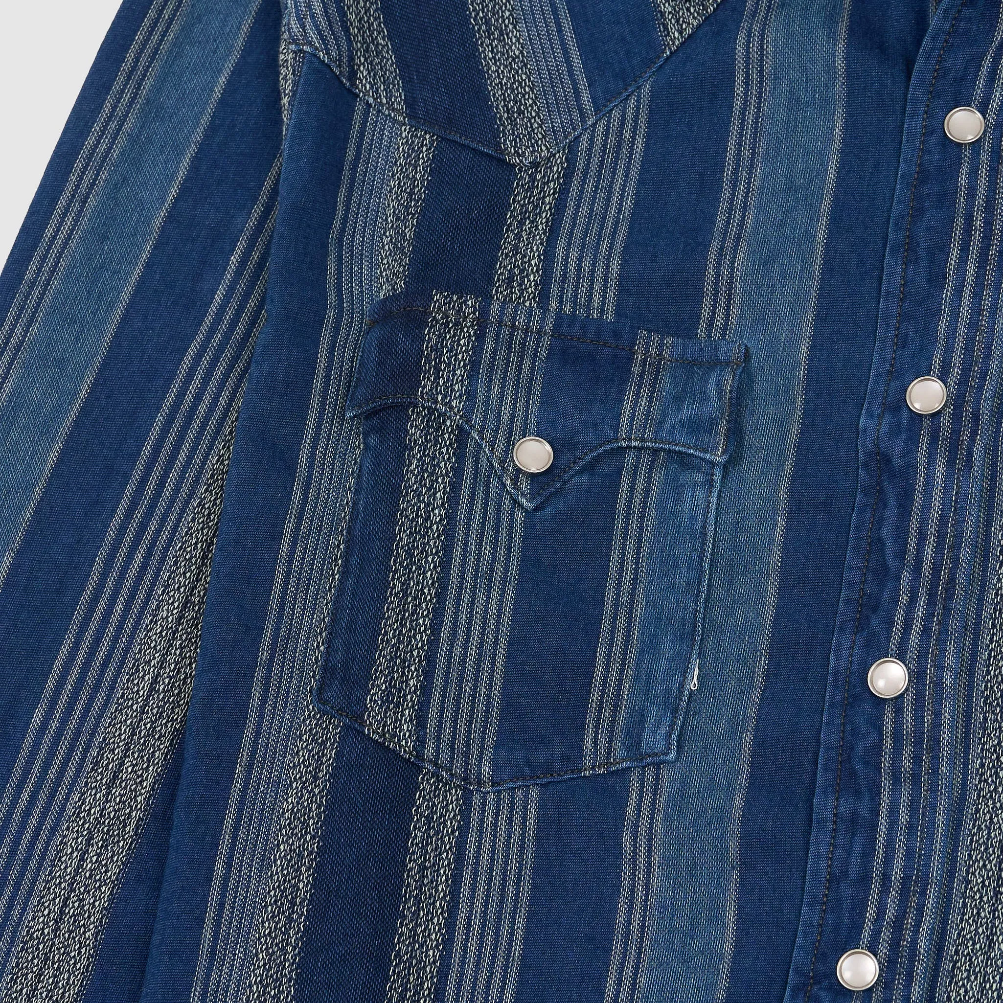 Double RL Woven Striped Over Shirt sold by DeeCee style product image thumbnail 5