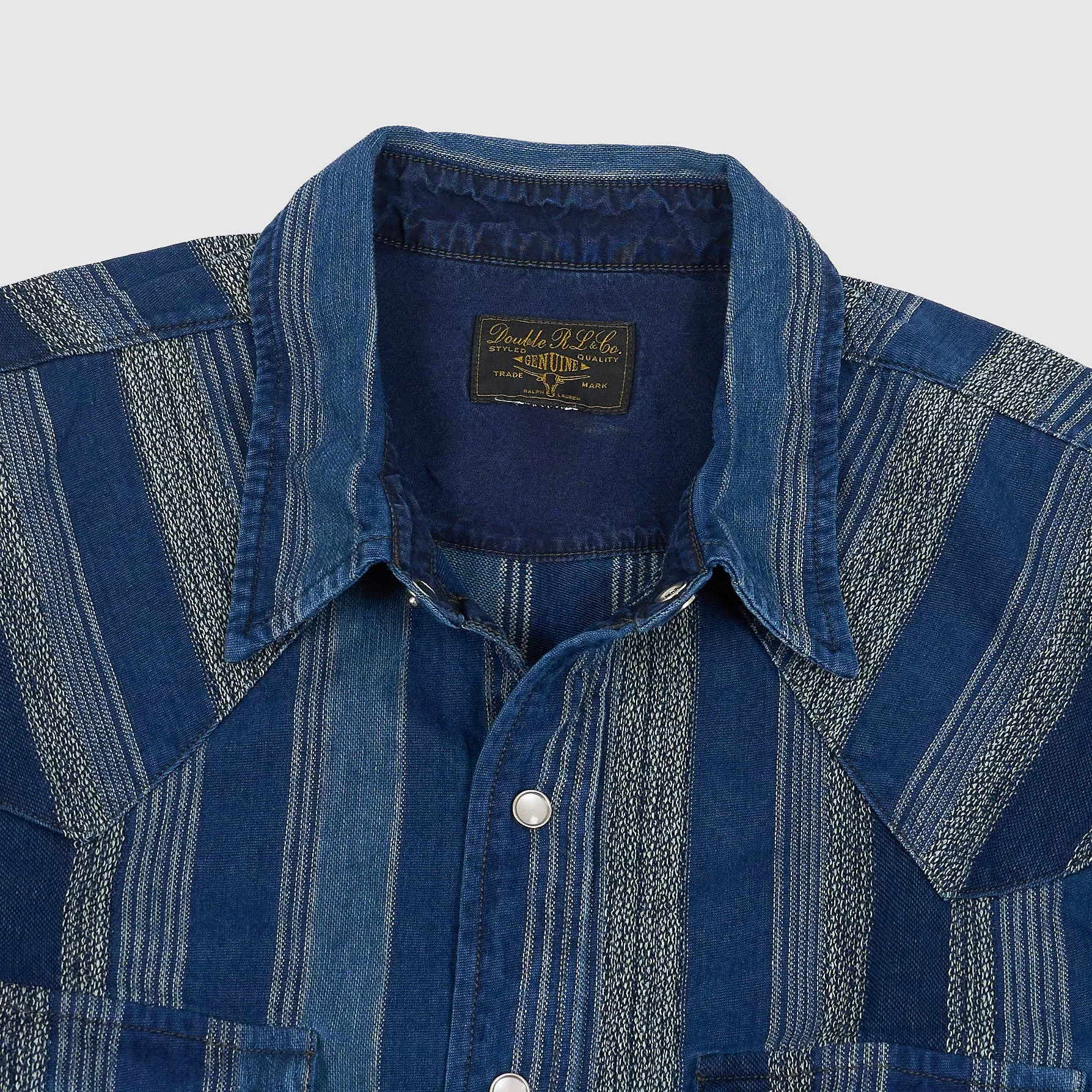 Double RL Woven Striped Over Shirt sold by DeeCee style product image thumbnail 3
