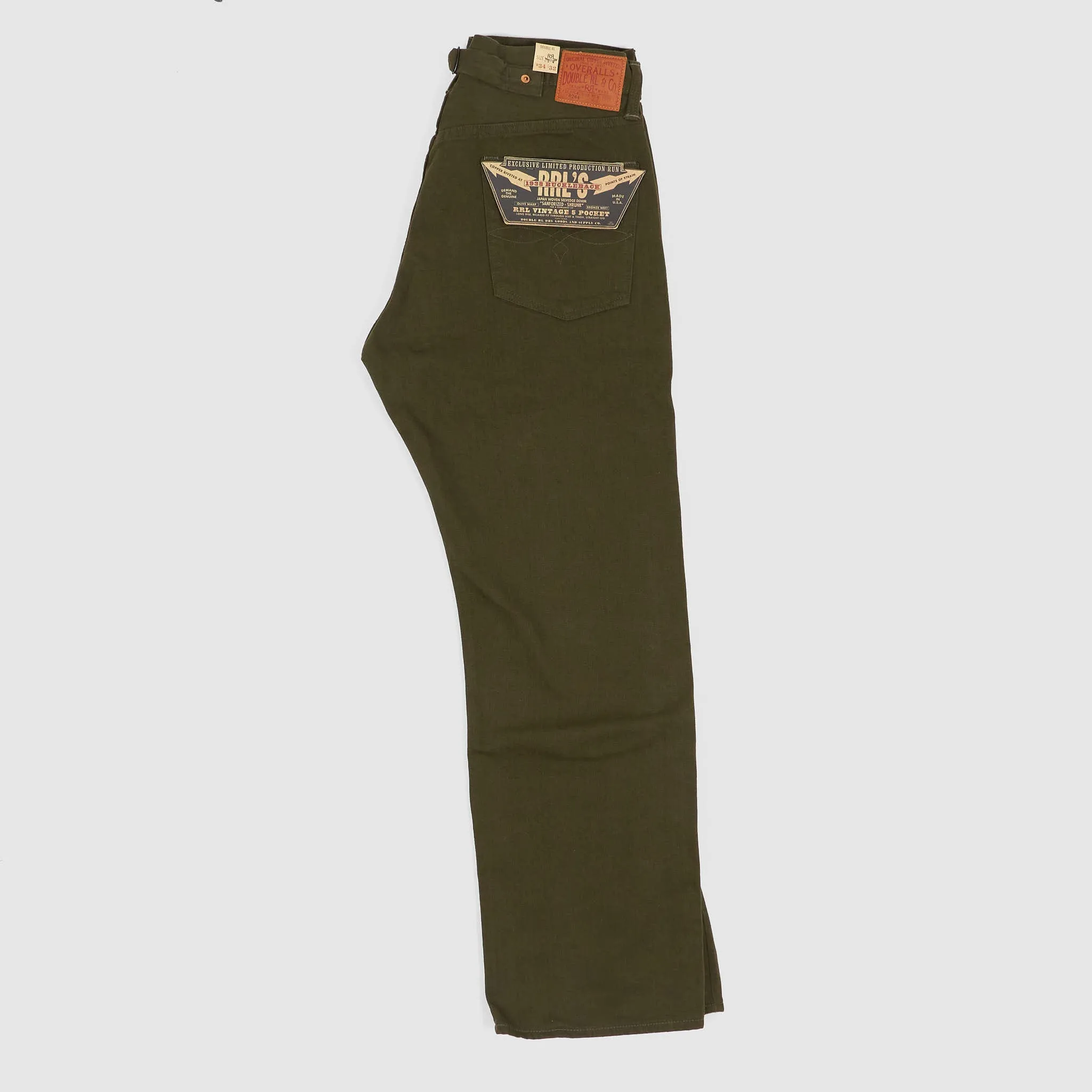 Double RL 5-Pocket 1938 Buckleback Straight Leg Limited Edition Denim Jeans sold by DeeCee style product image thumbnail 2