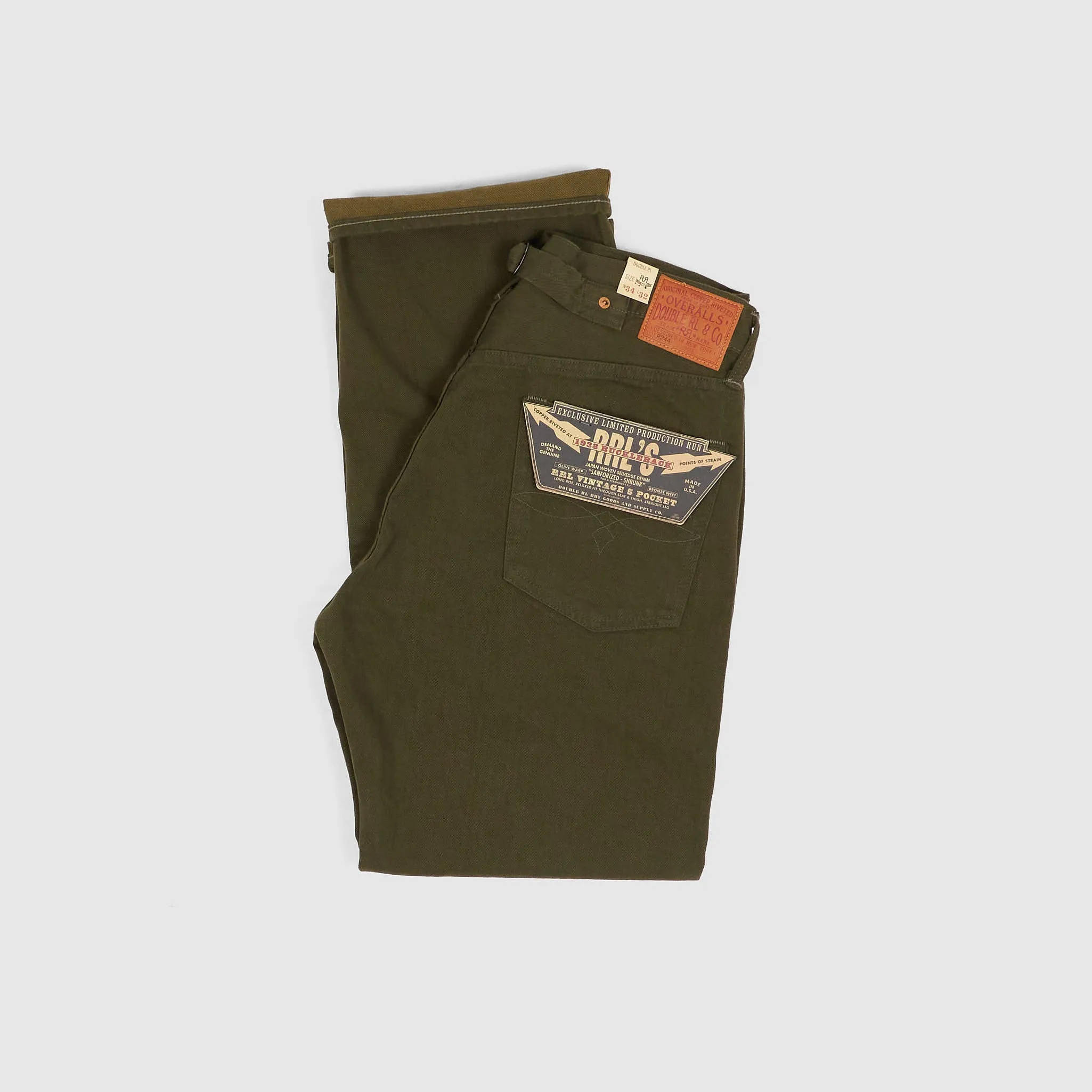 Double RL 5-Pocket 1938 Buckleback Straight Leg Limited Edition Denim Jeans sold by DeeCee style product image thumbnail 3