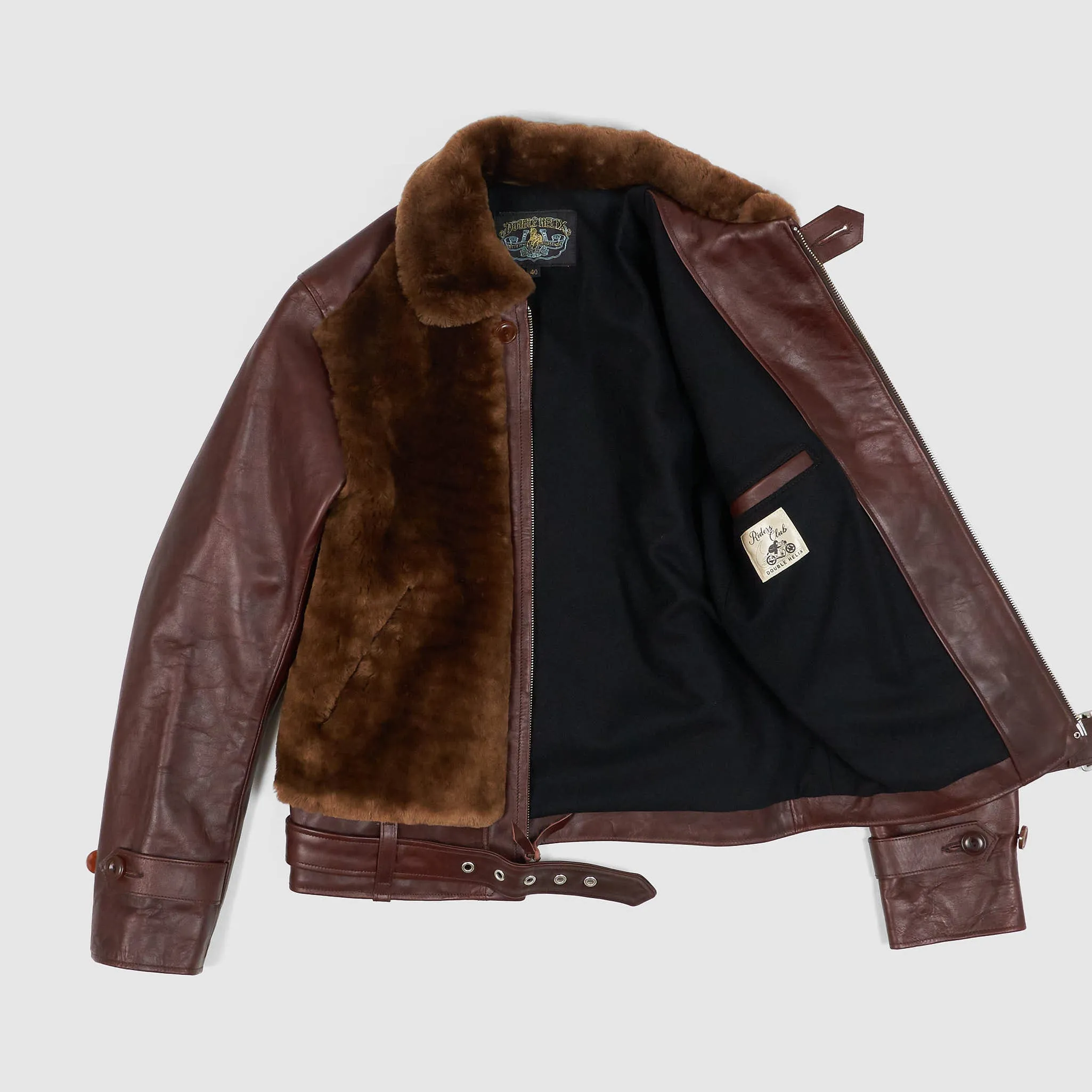 Double Helix Chief Leather Grizzly Jacket sold by DeeCee style product image thumbnail 2