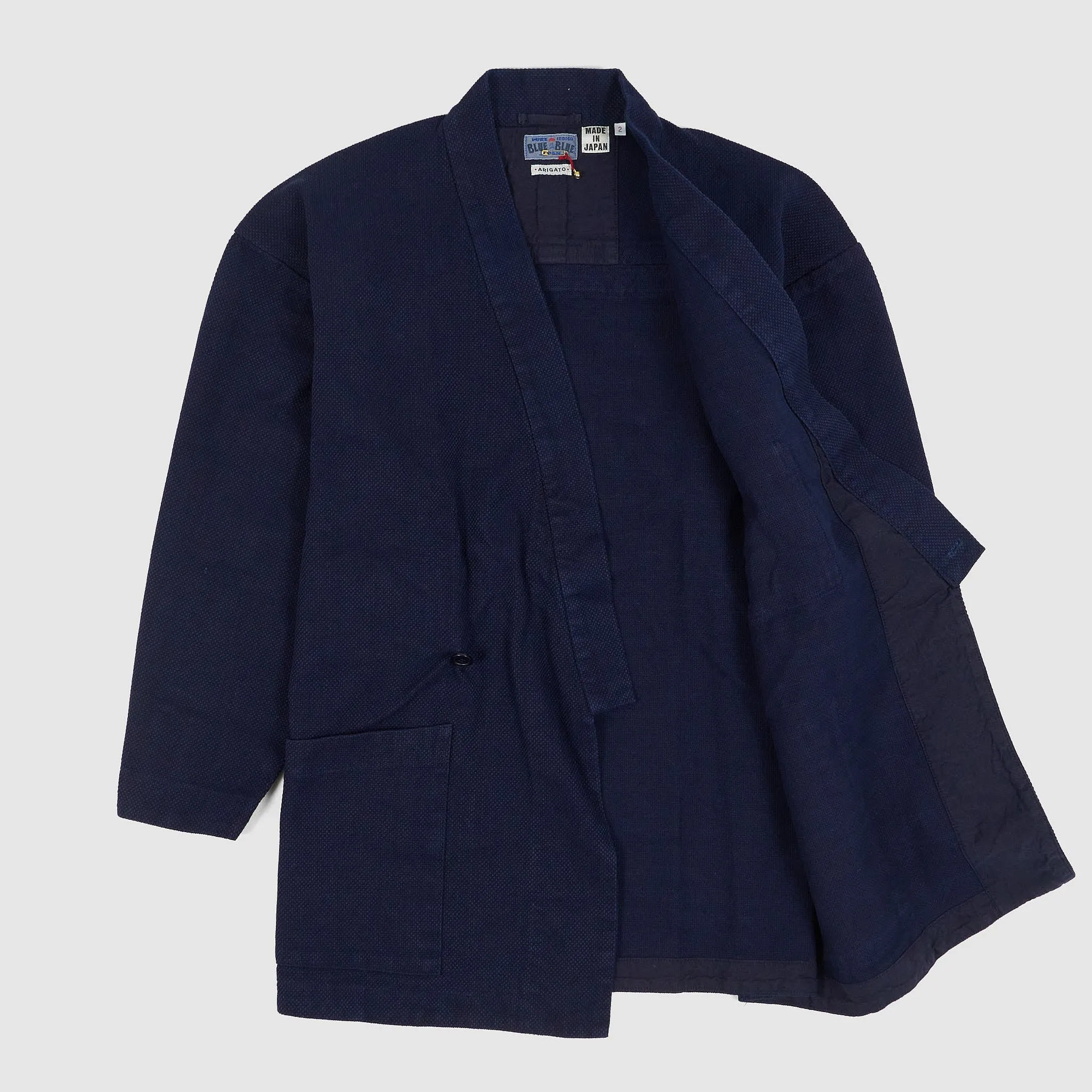 Blue Blue Japan Sashiko Farmers Haori Jacket sold by DeeCee style product image thumbnail 2