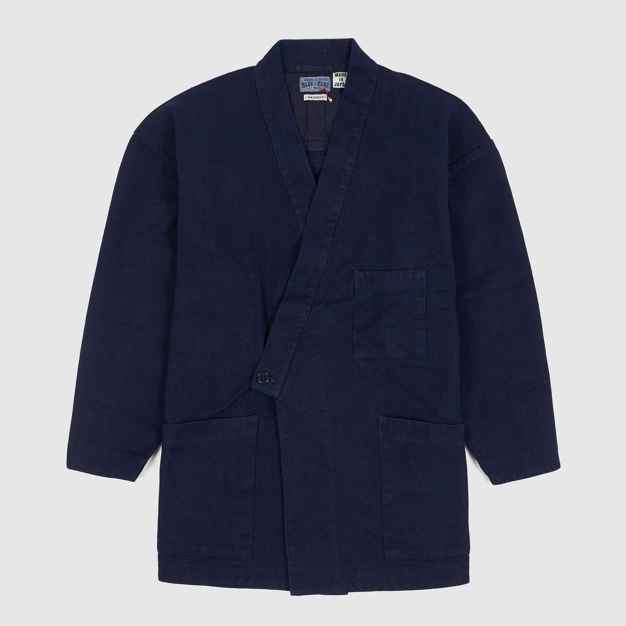 Blue Blue Japan Sashiko Farmers Haori Jacket sold by DeeCee style