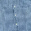 Double RL Indigo Striped Double Face Work Shirt sold by DeeCee style