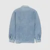 Double RL Indigo Striped Double Face Work Shirt sold by DeeCee style