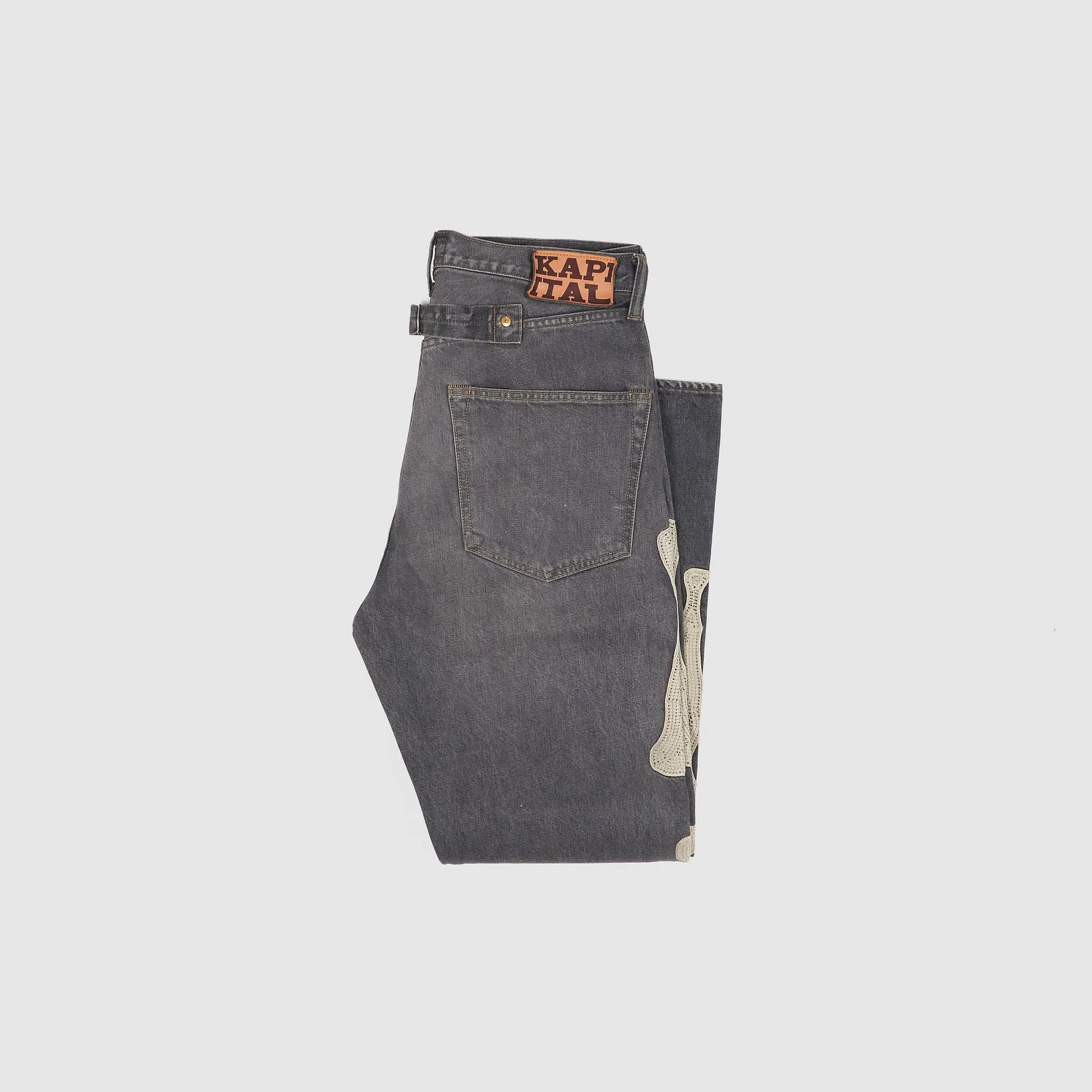 Kapital Kountry 14oz Black Skeleton Denim sold by DeeCee style product image thumbnail 4