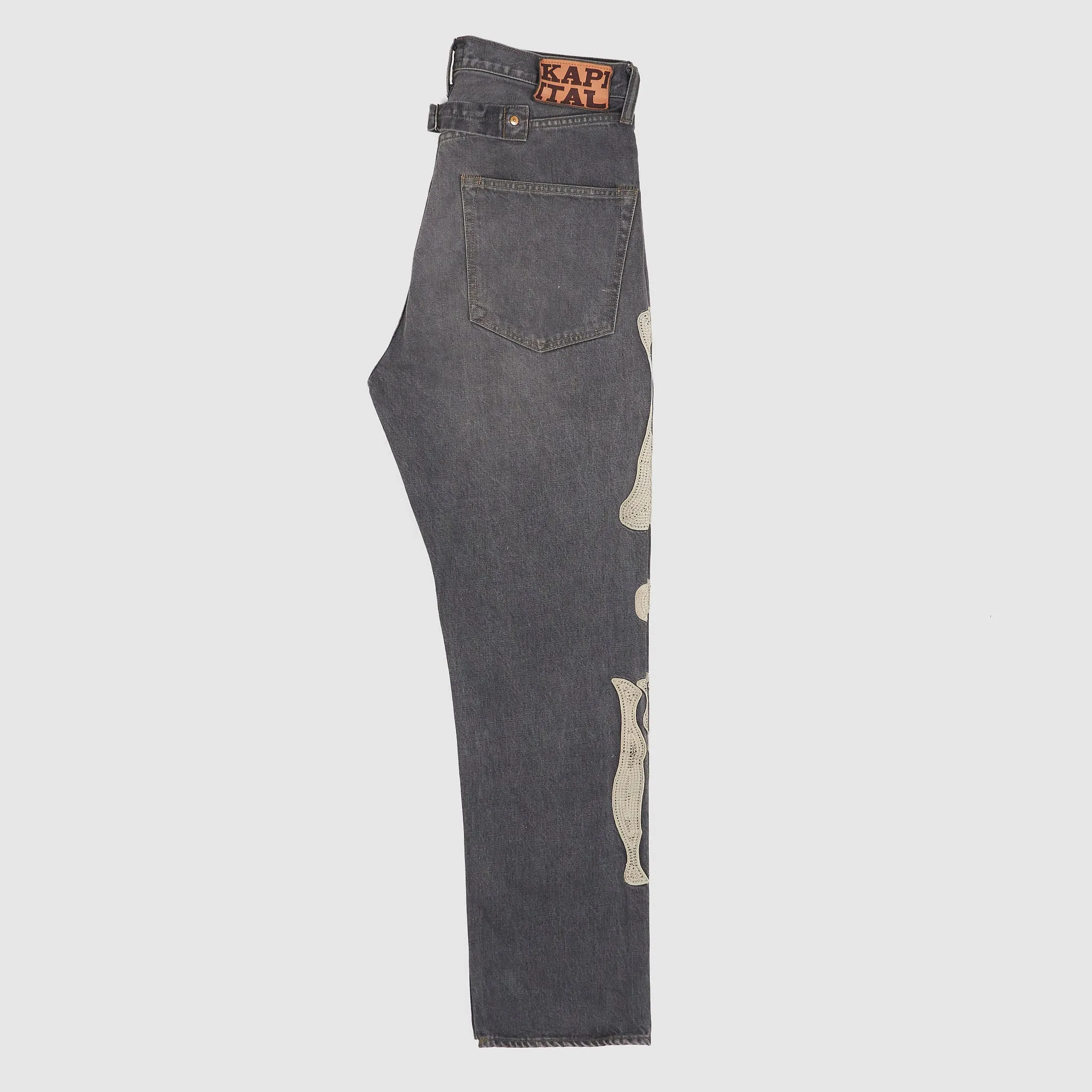Kapital Kountry 14oz Black Skeleton Denim sold by DeeCee style product image thumbnail 2