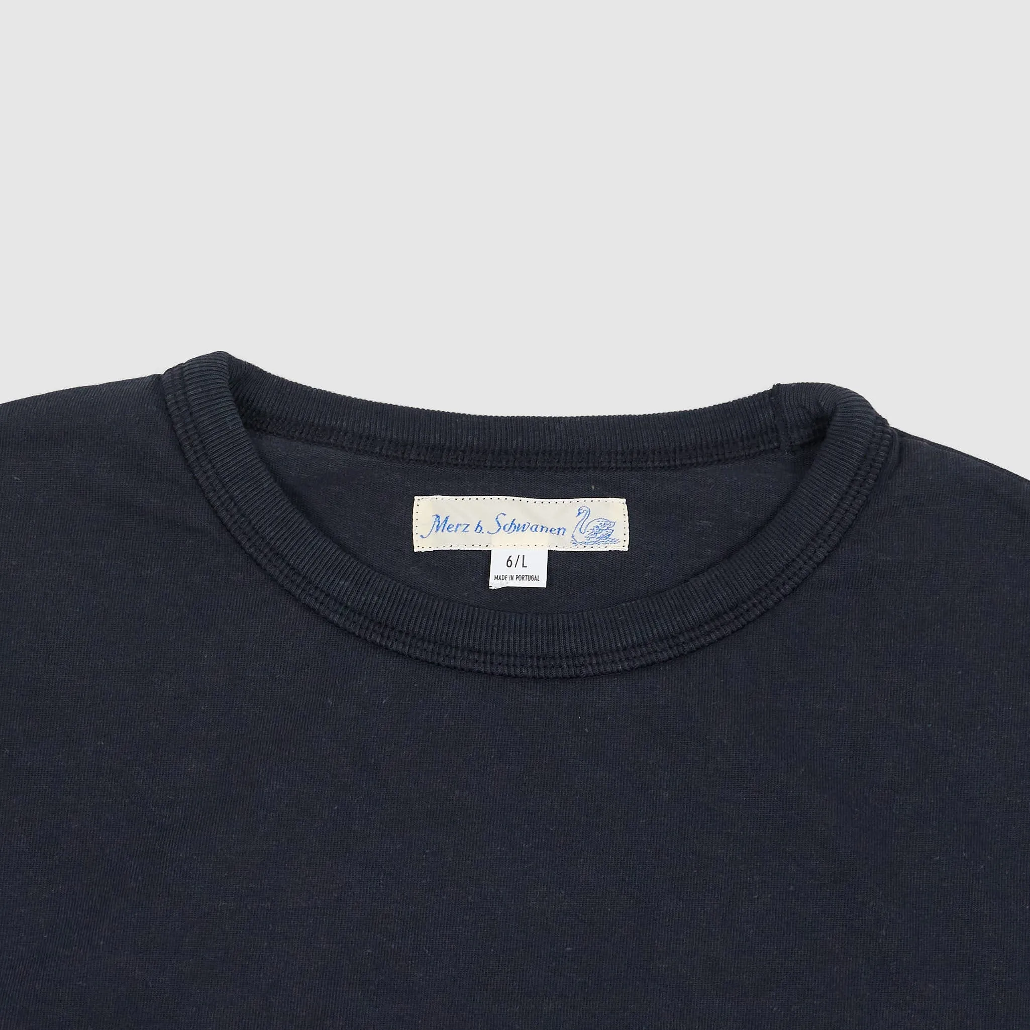 Merz b. Schwanen Hemp Long Sleeves Crew Neck T-Shirt sold by DeeCee style product image thumbnail 3