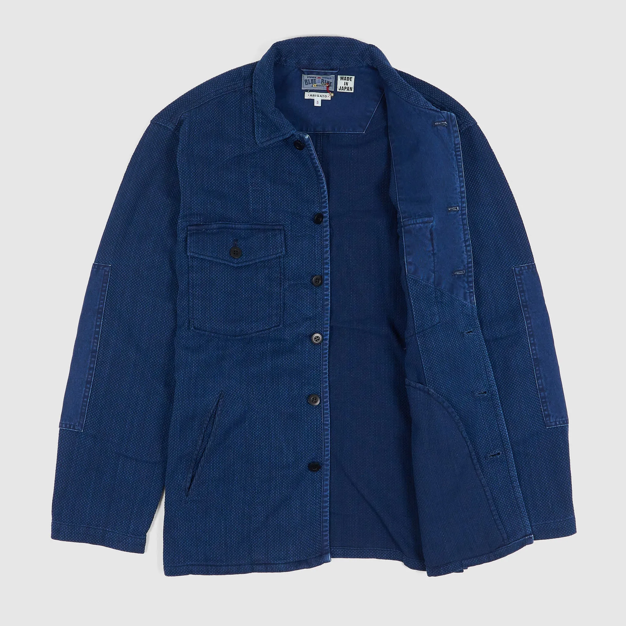 Blue Blue Japan Kasezome Sashiko Fatigue Overshirt Jacket sold by DeeCee style product image thumbnail 2