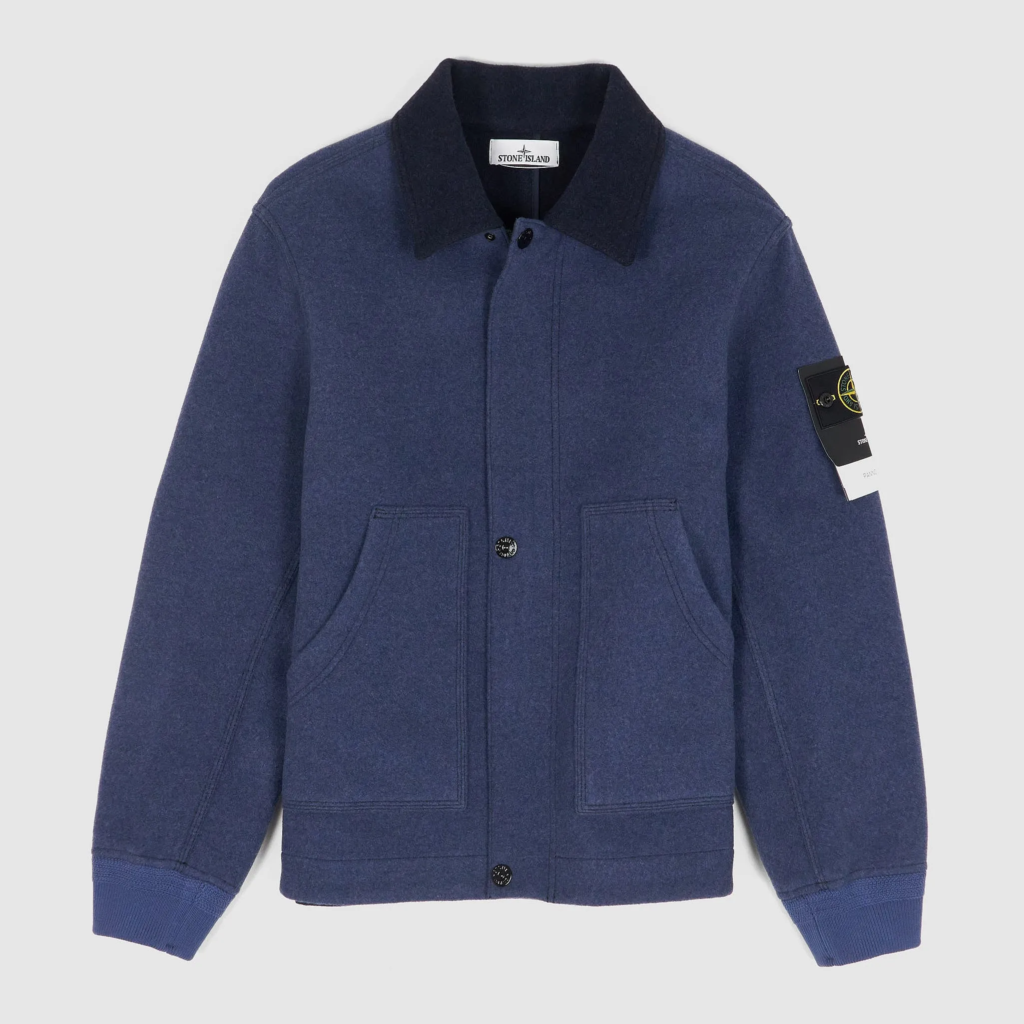 Stone Island Full Zip Wool Workwear Jacket sold by DeeCee style