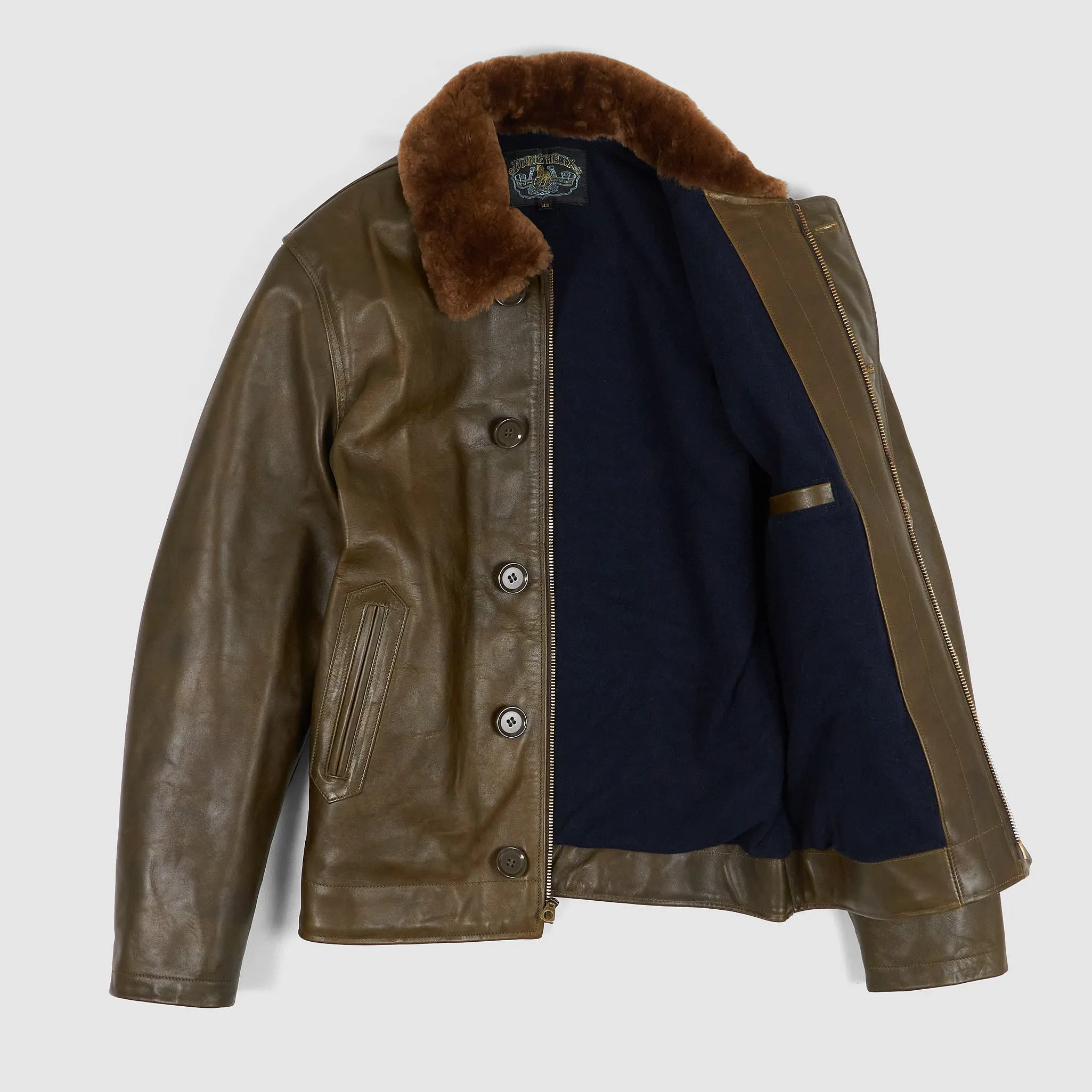 Double Helix Type N1 Leather Deck Jacket sold by DeeCee style product image thumbnail 2