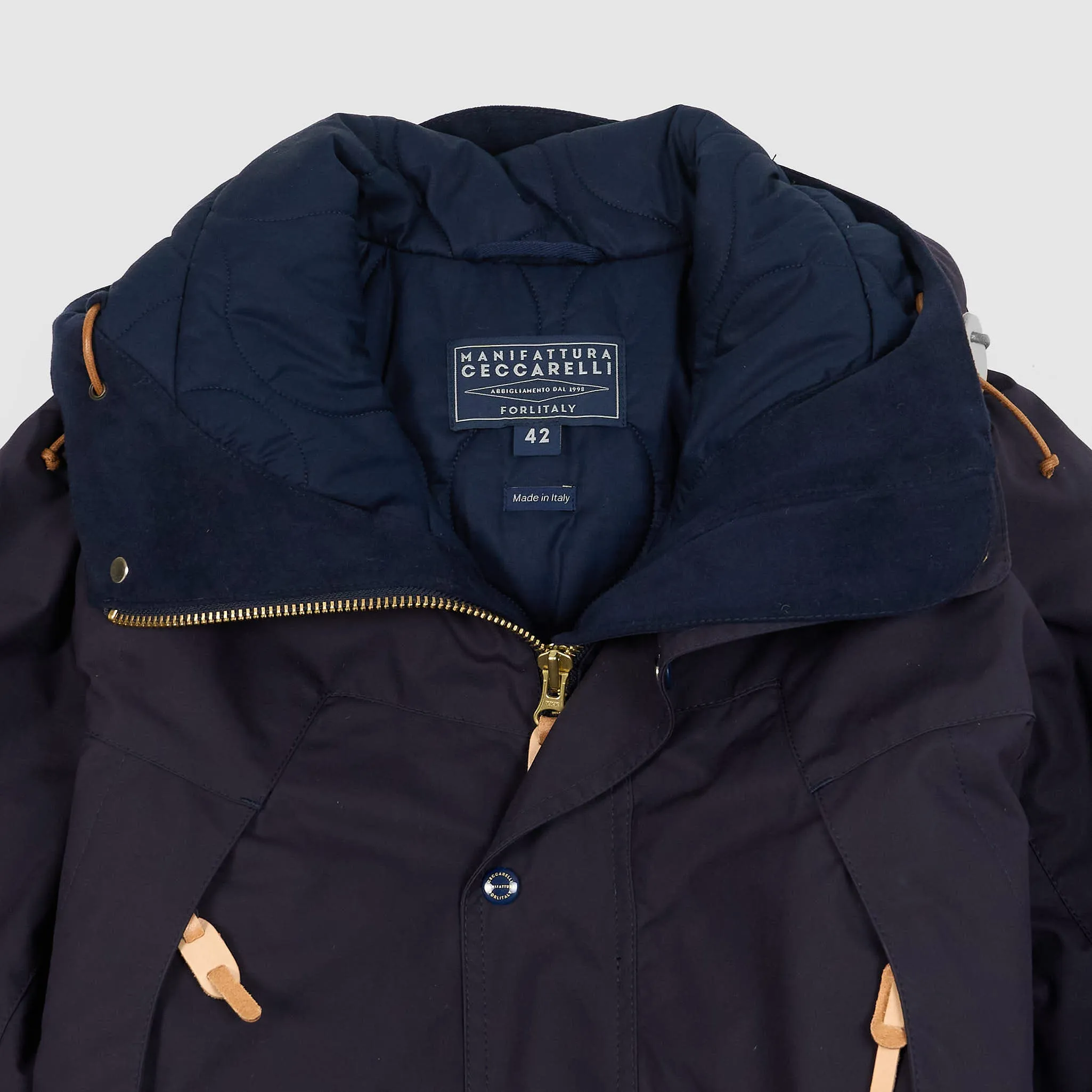 Manifattura Ceccarelli Moutain Parka Waxed Coated Fabric sold by DeeCee style product image thumbnail 5
