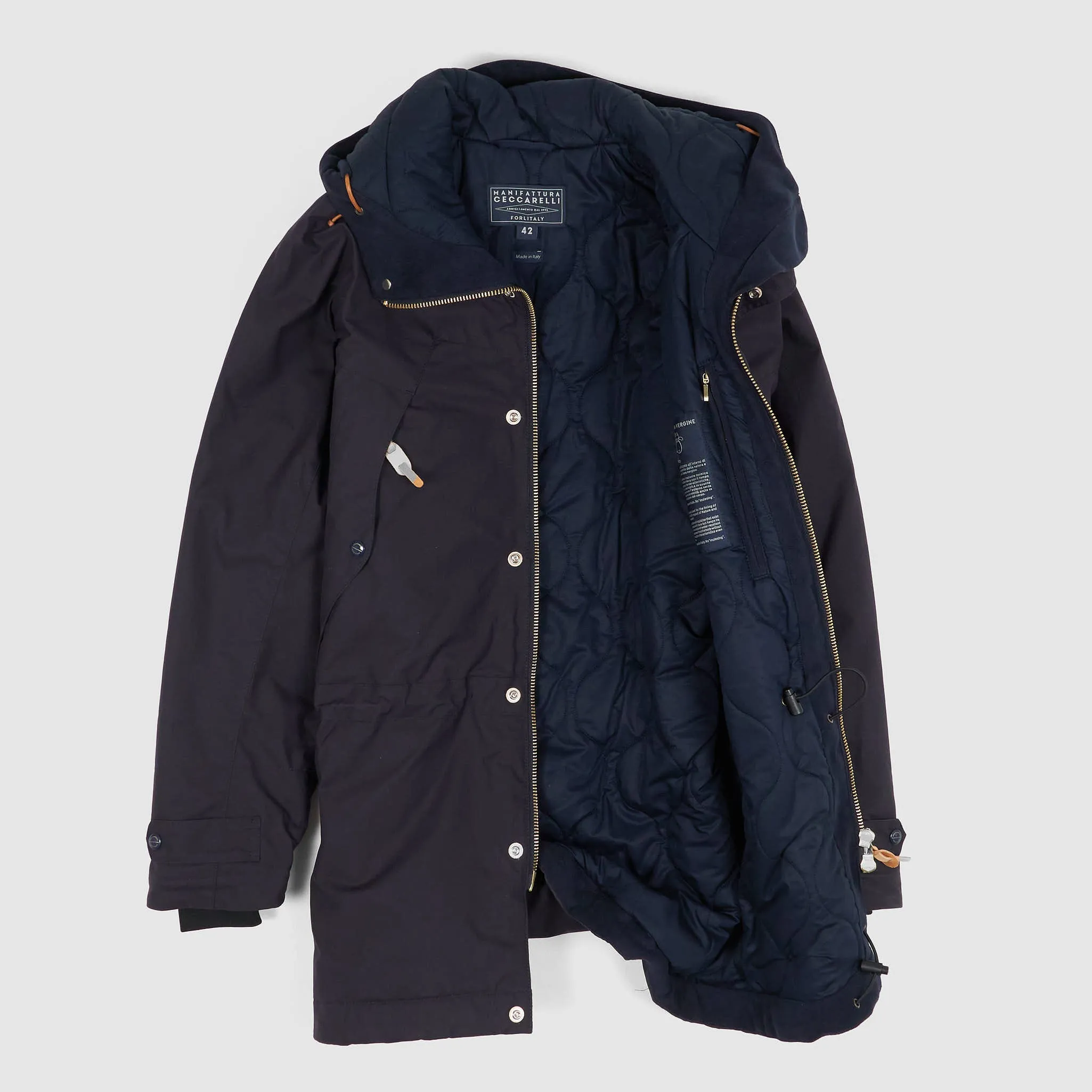Manifattura Ceccarelli Moutain Parka Waxed Coated Fabric sold by DeeCee style product image thumbnail 2