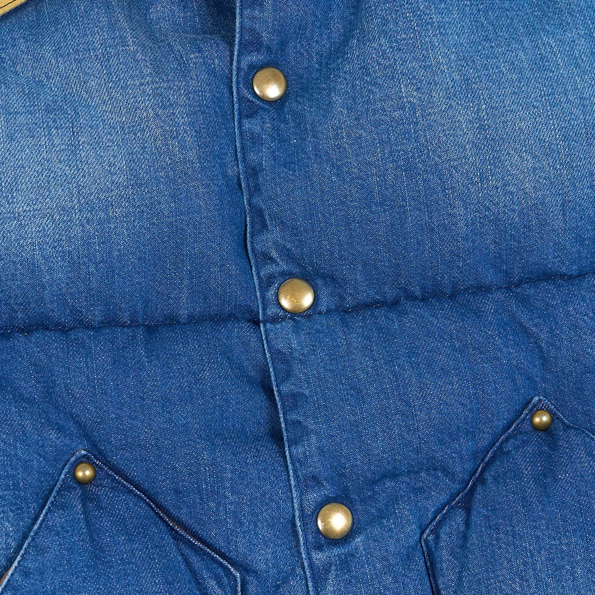 Rocky Mountain Featherbed Down Vest With Full Grin Leather Yoke and Corduroy Collar sold by DeeCee style product image thumbnail 5