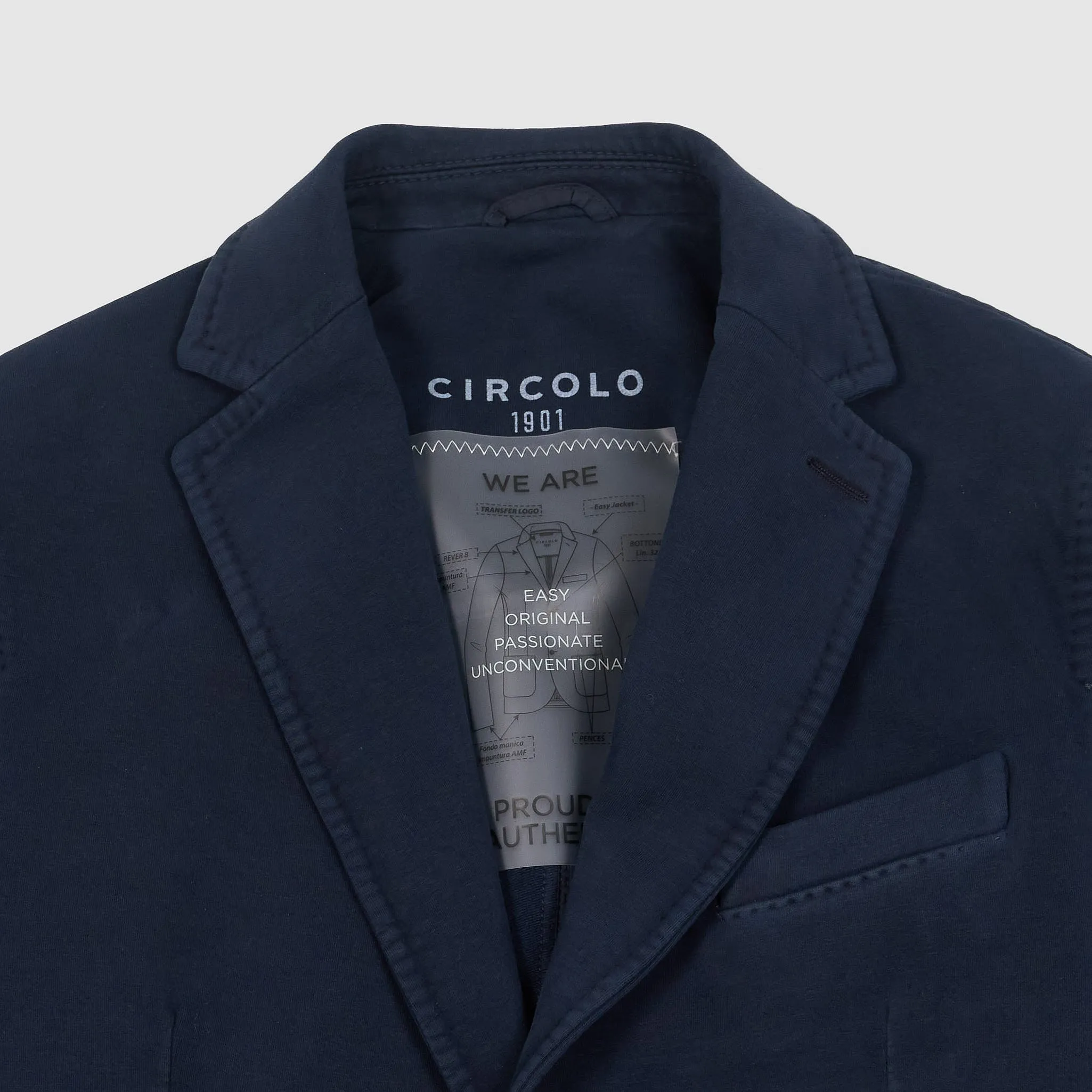 Circolo 1901 Man Easy Cotton Classic Blazer sold by DeeCee style product image thumbnail 3